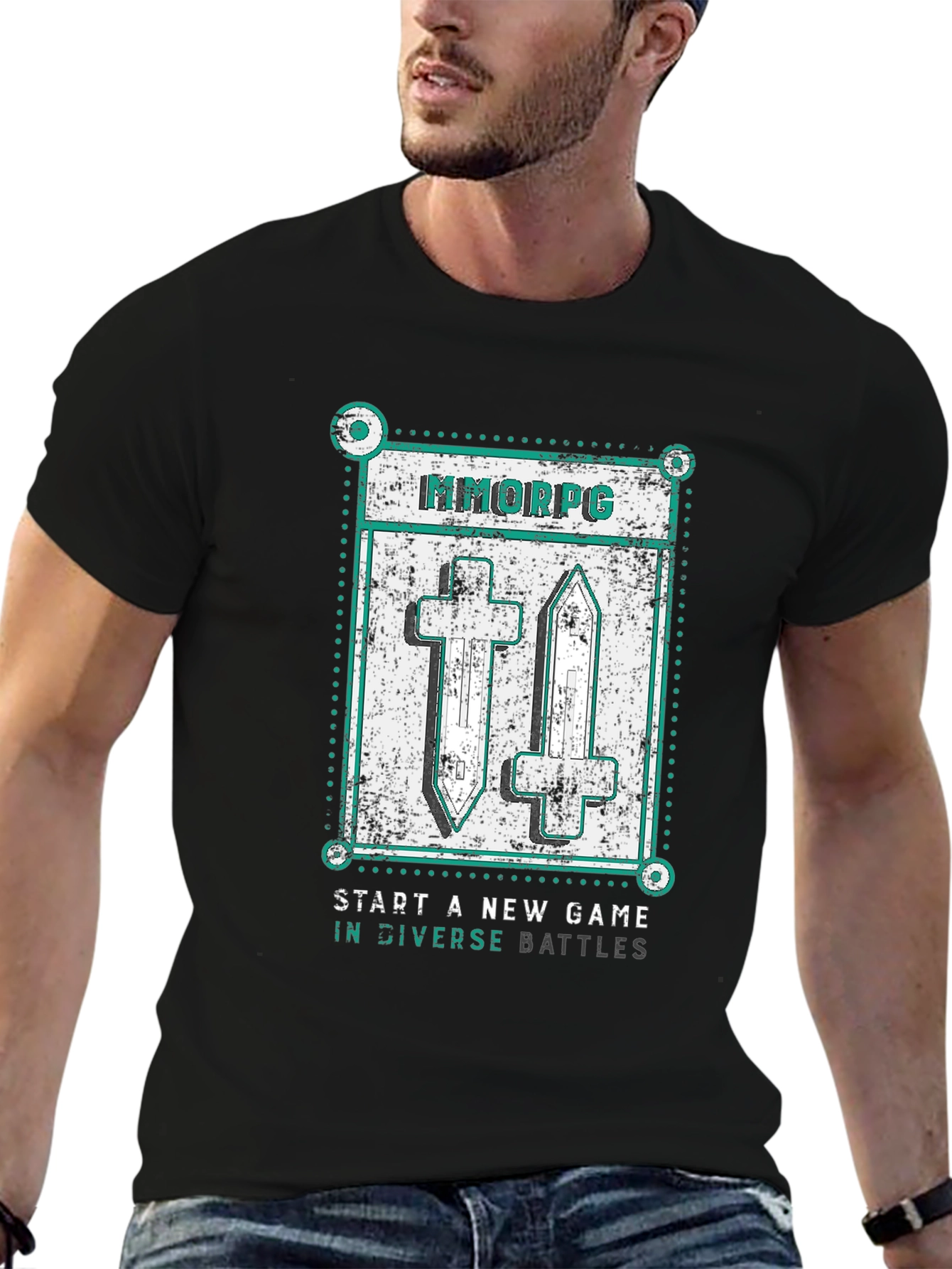 MMORPG Game T-Shirt - Start A New Game