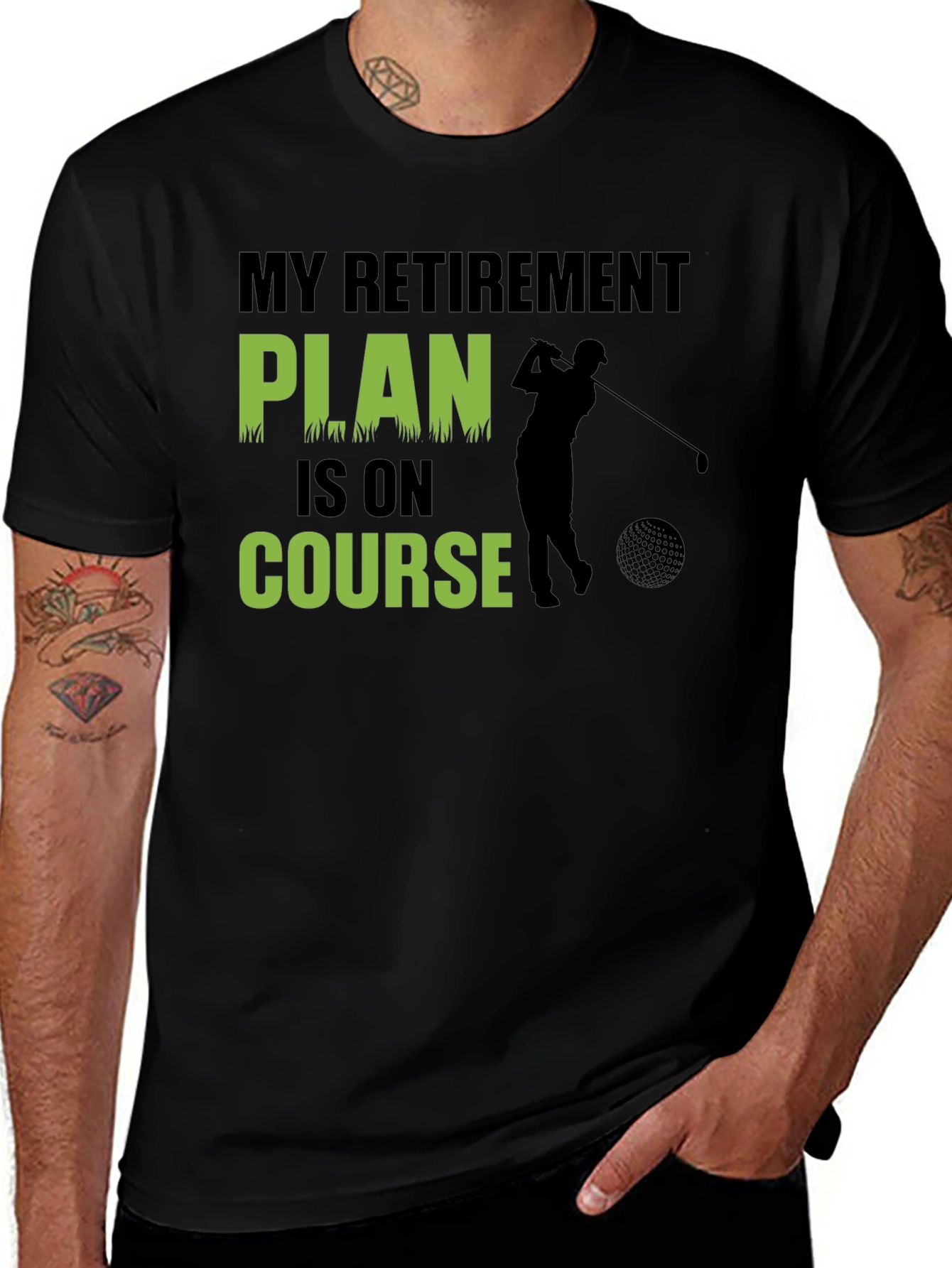 Retirement Golf Plan T-Shirt - Golfer Gift