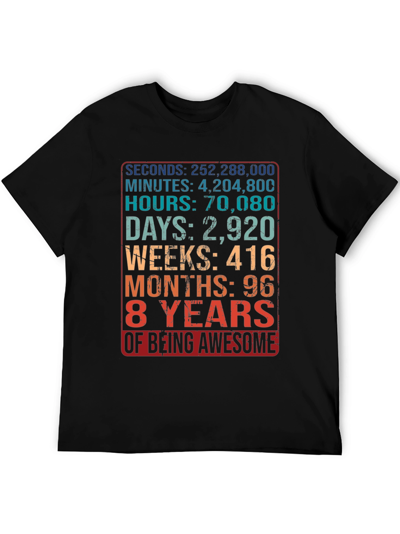 8 Years of Being Awesome T-Shirt