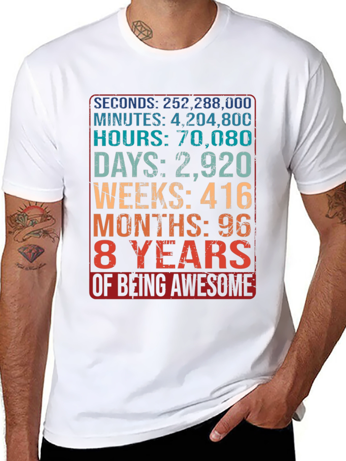8 Years of Being Awesome T-Shirt
