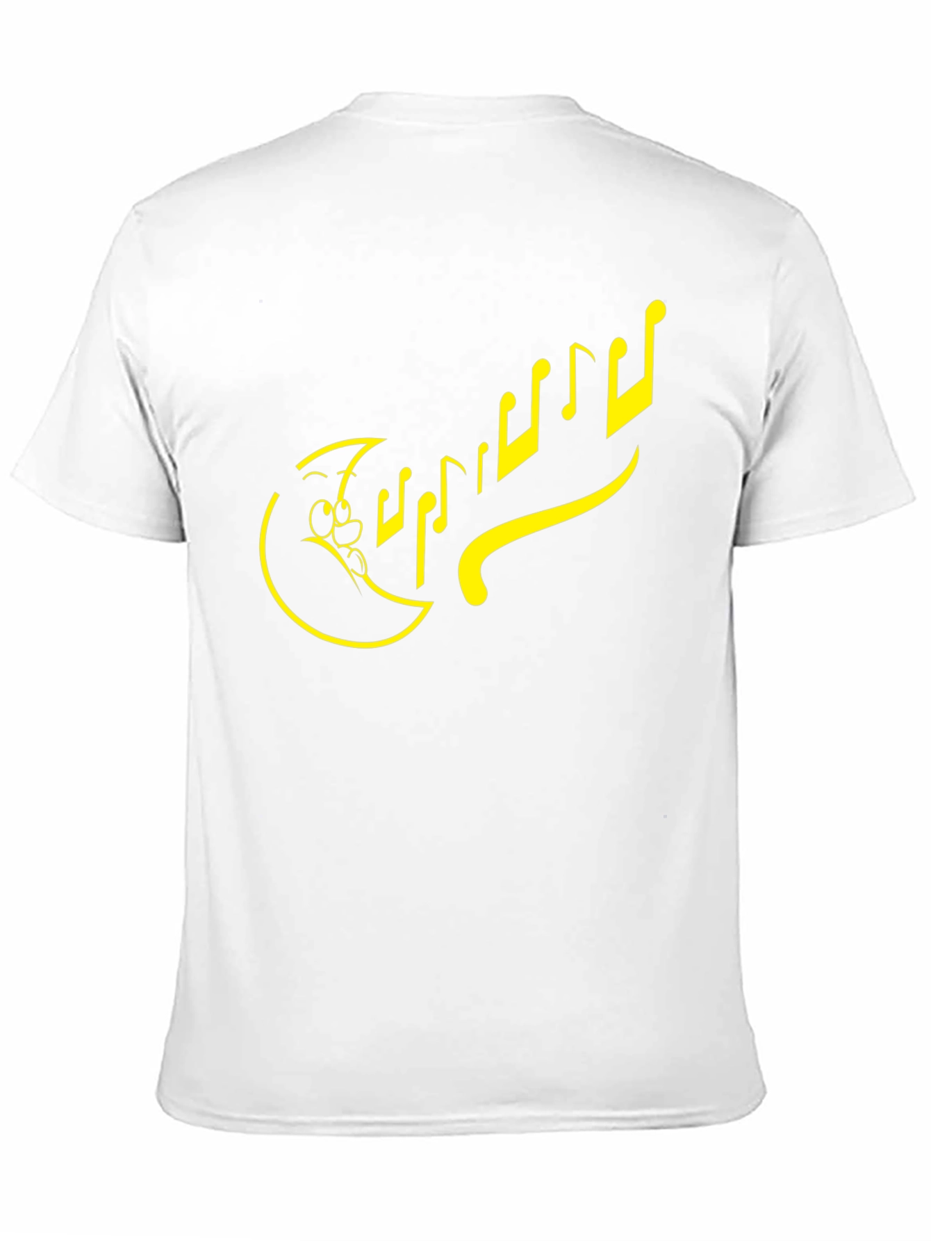 Cartoon Music Notes Black T-Shirt