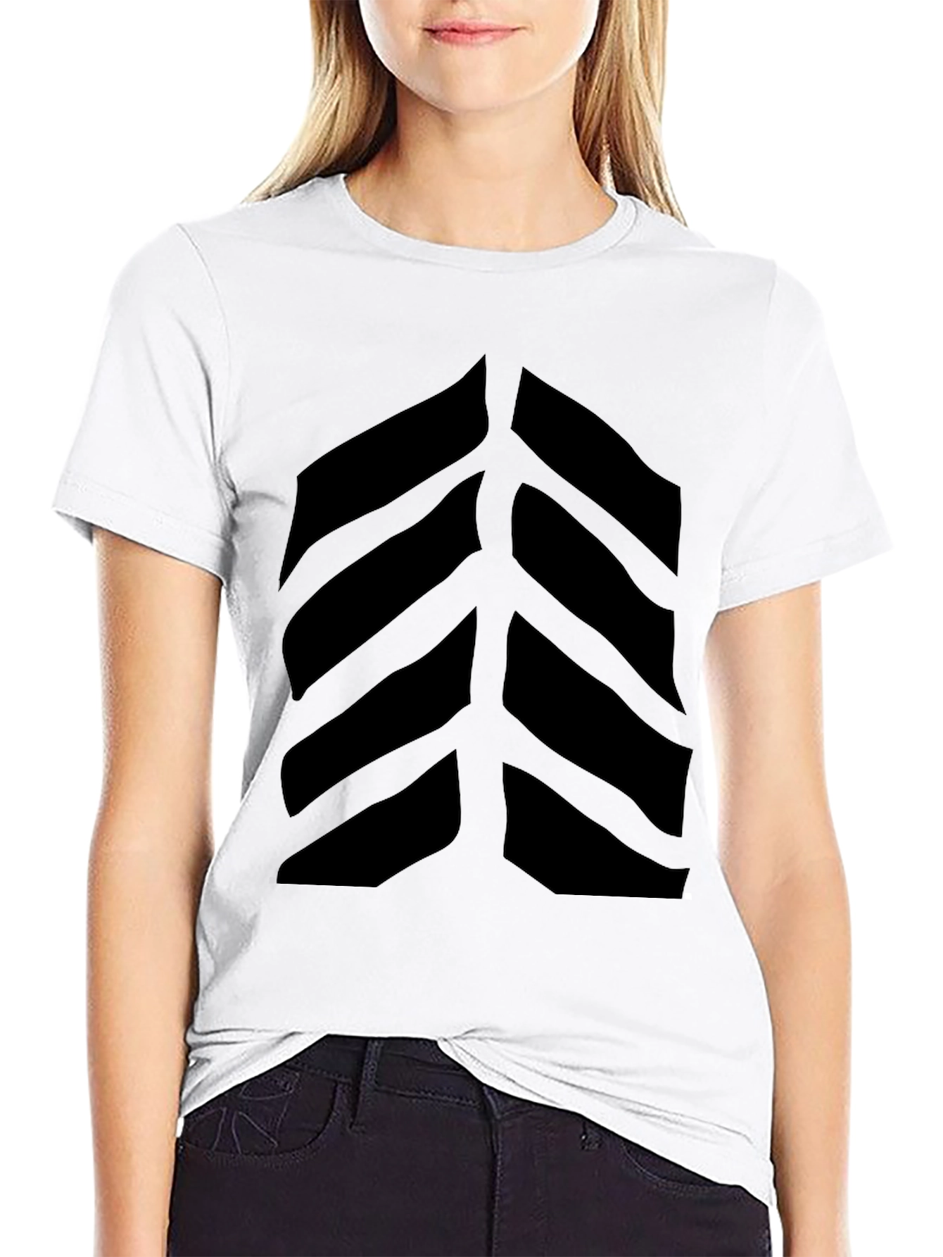 Graphic Tee - Abstract Leaf Design
