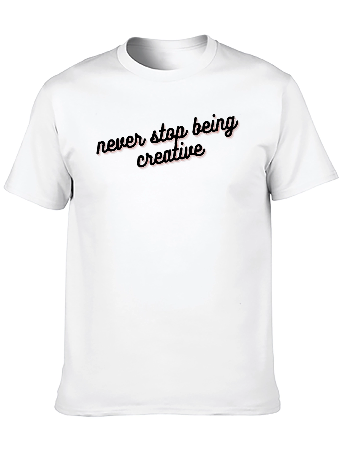 Never Stop Being Creative Black Tee
