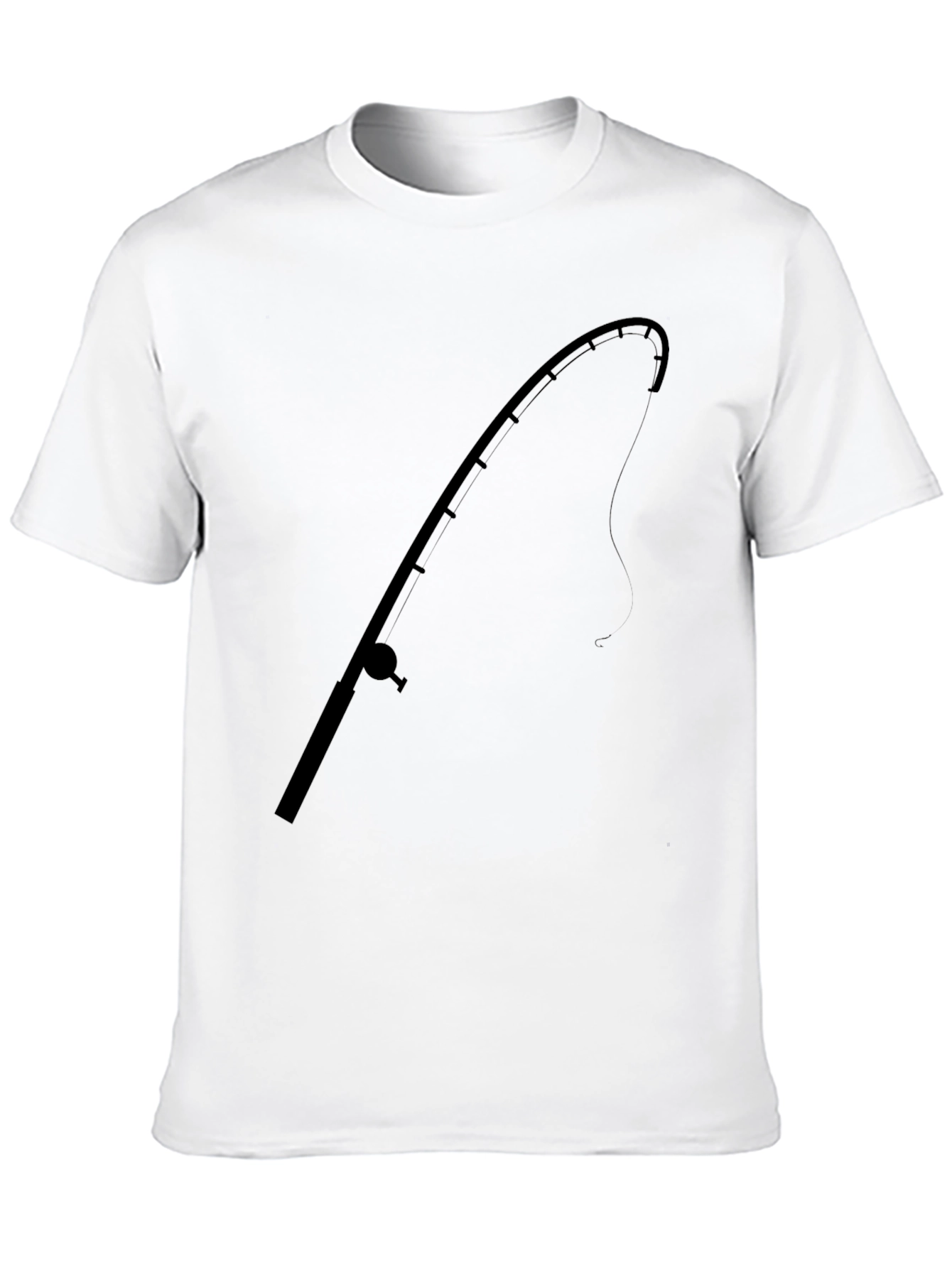 Fishing Rod Graphic Tee - Anglers Black T-Shirt