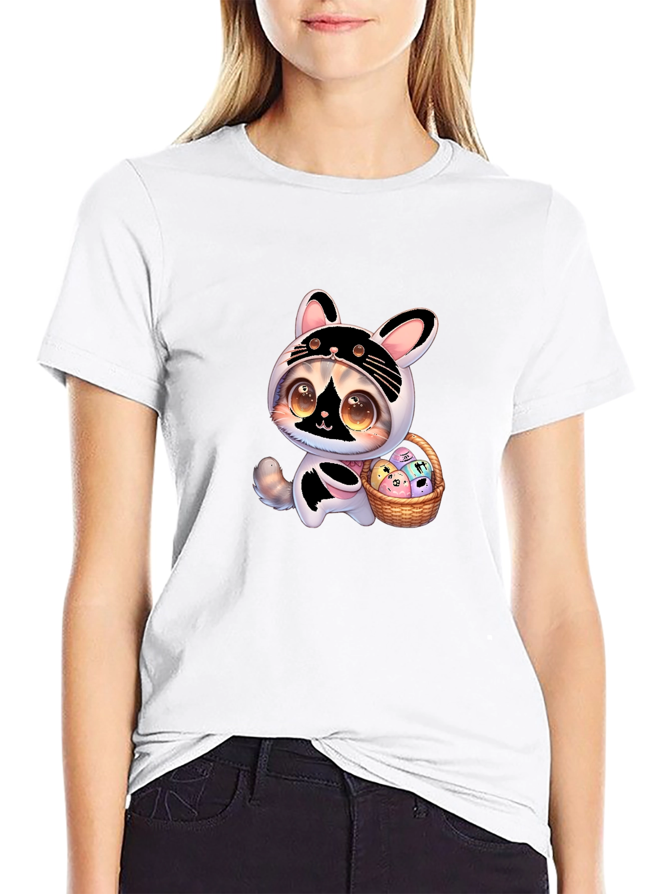 Cute Easter Cat T-Shirt