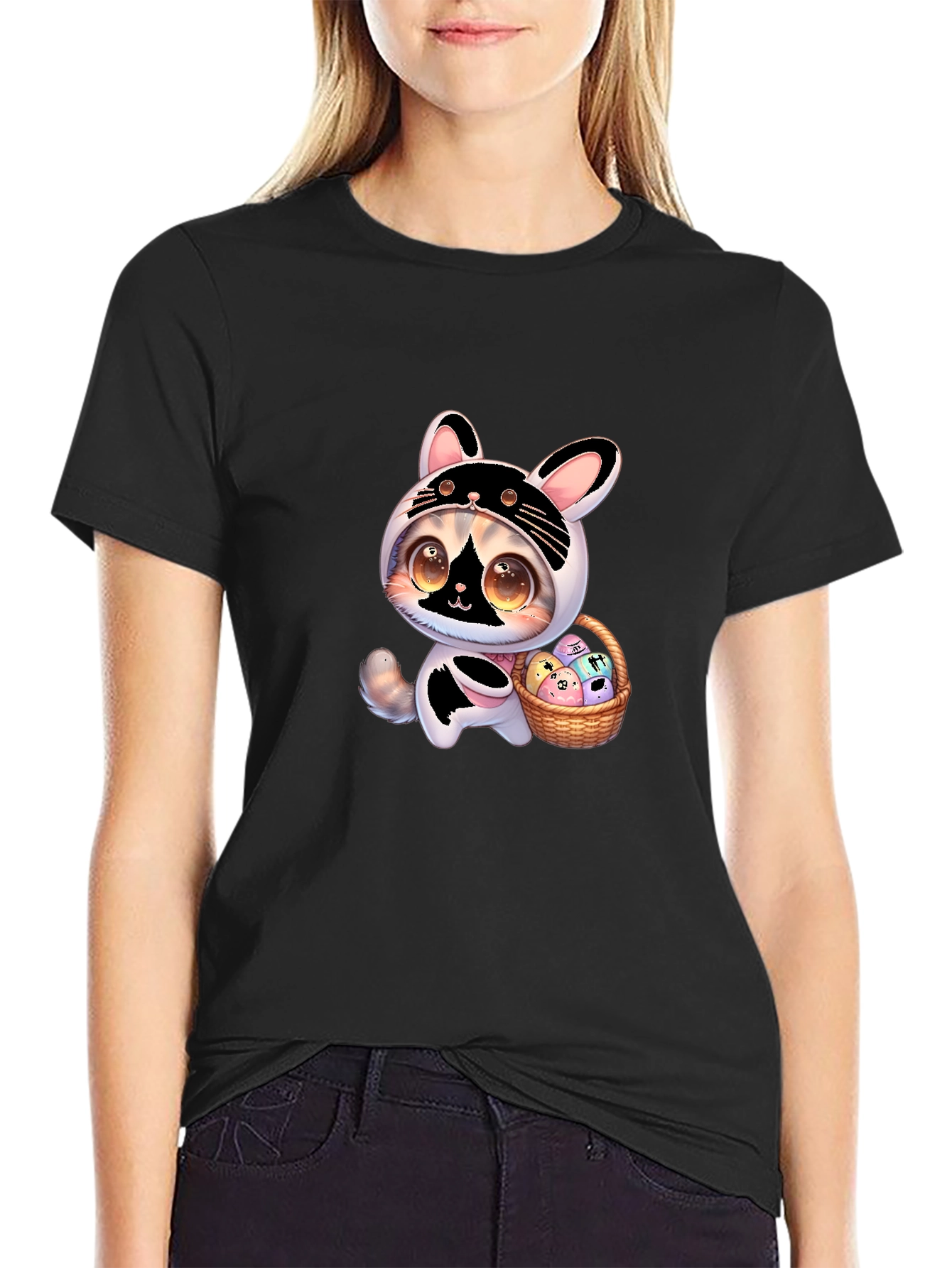 Cute Easter Cat T-Shirt