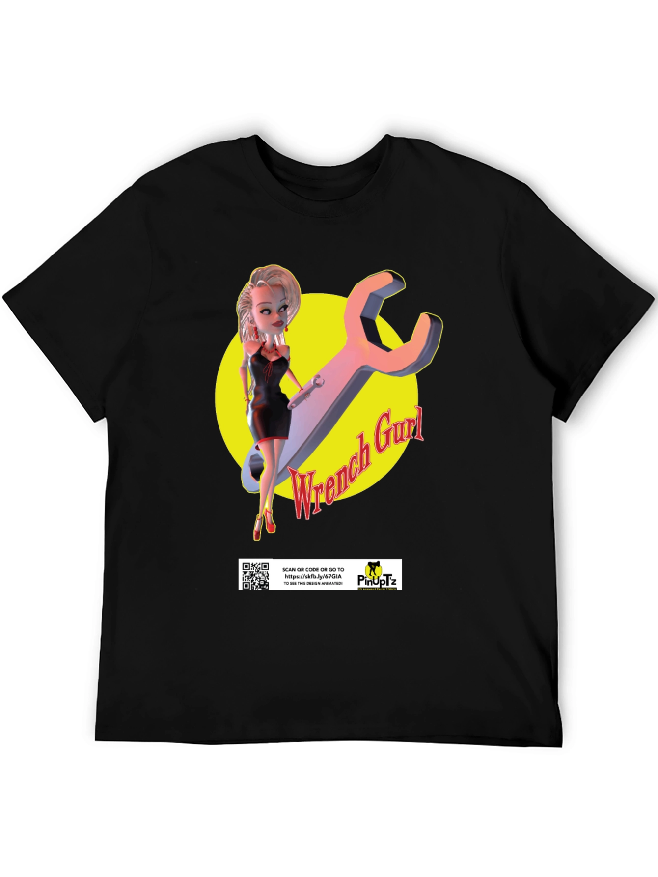 Wrench Gurl T-Shirt - Pinup Mechanic Style