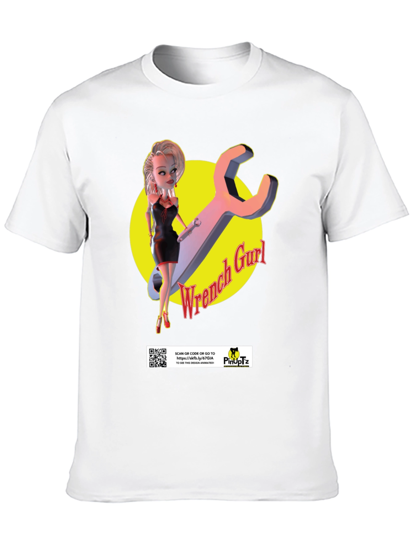 Wrench Gurl T-Shirt - Pinup Mechanic Style