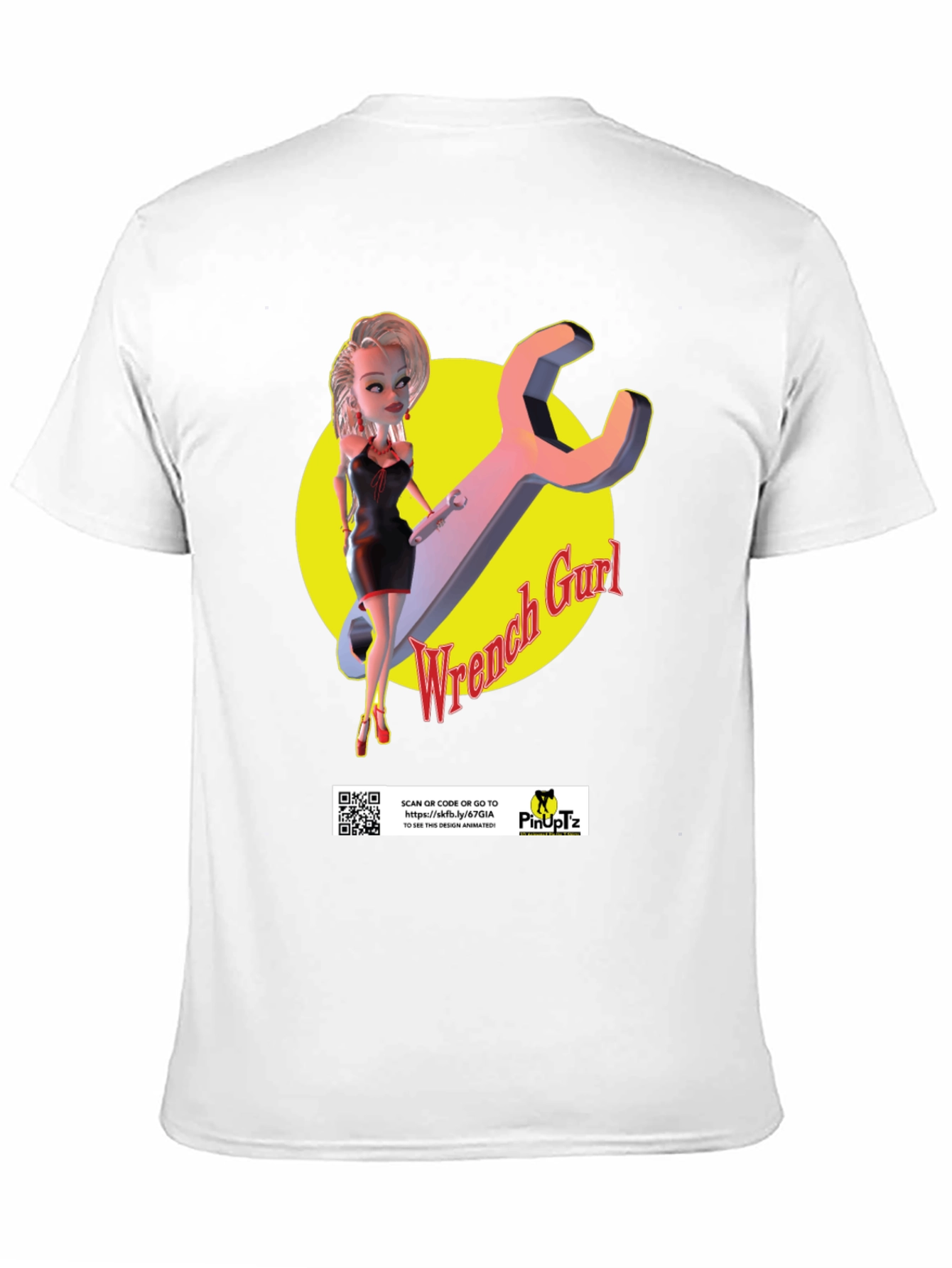 Wrench Gurl T-Shirt - Pinup Mechanic Style