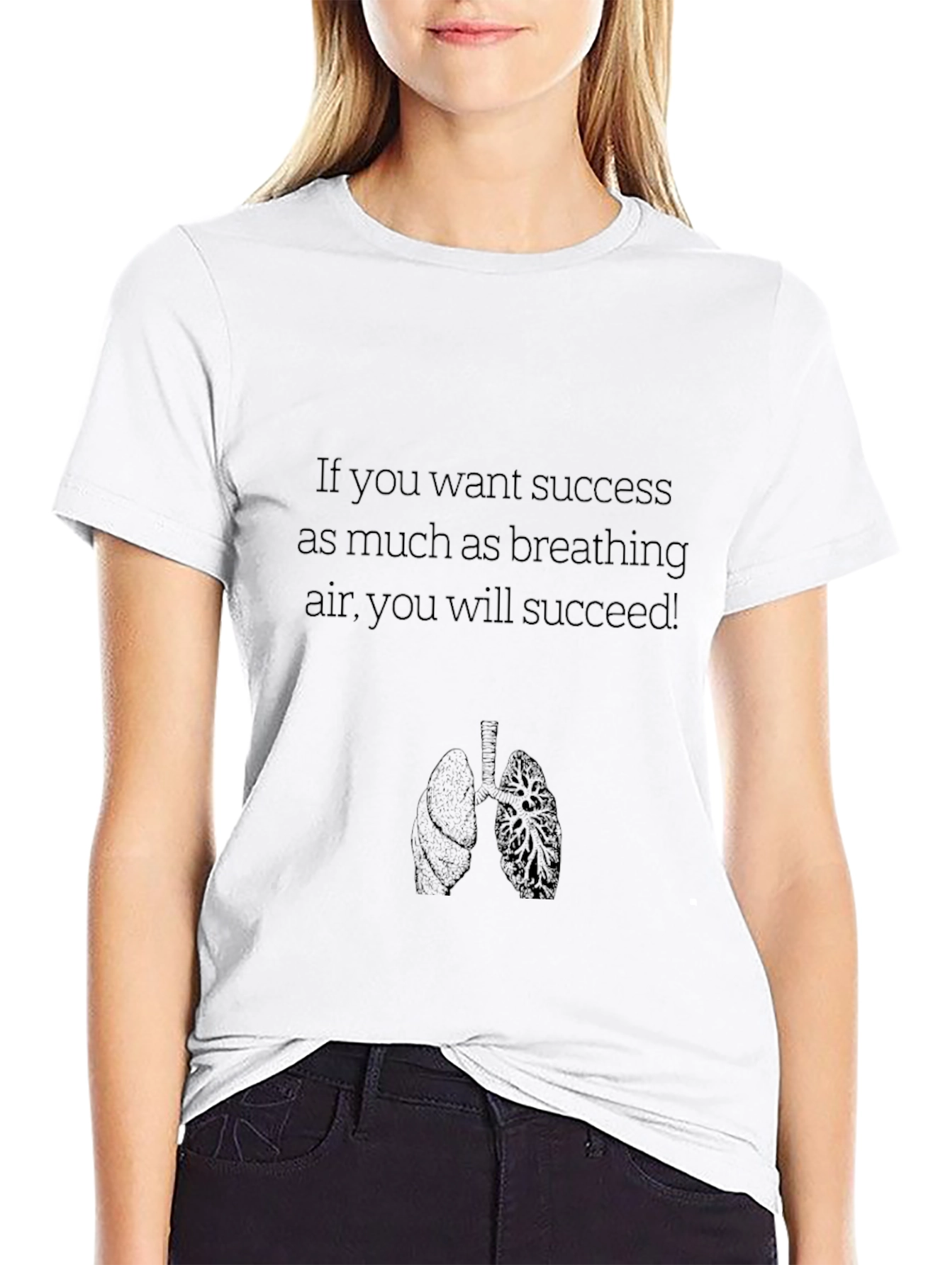 Motivational Lung Graphic T-Shirt