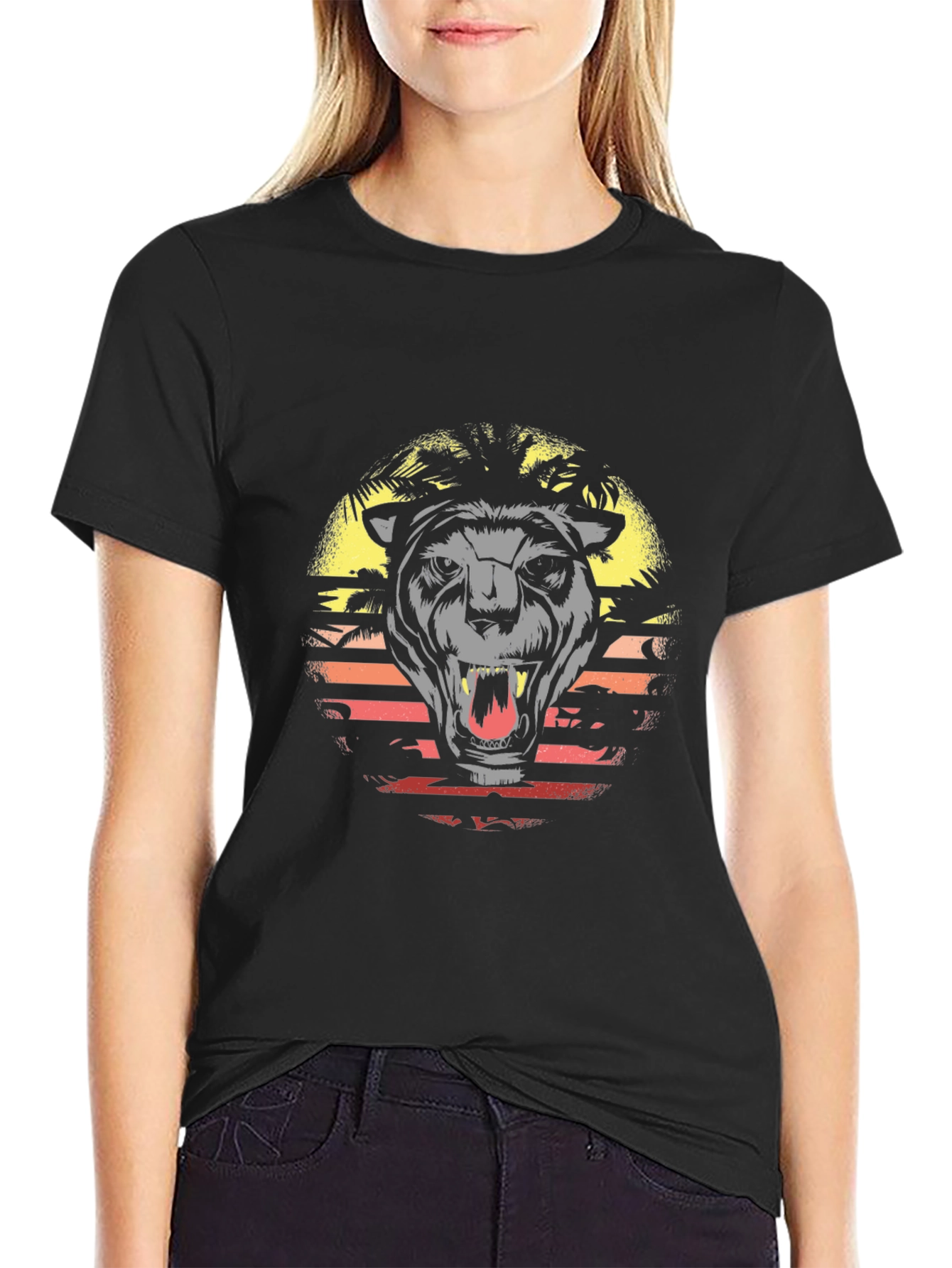 Tropical Panther Graphic Tee