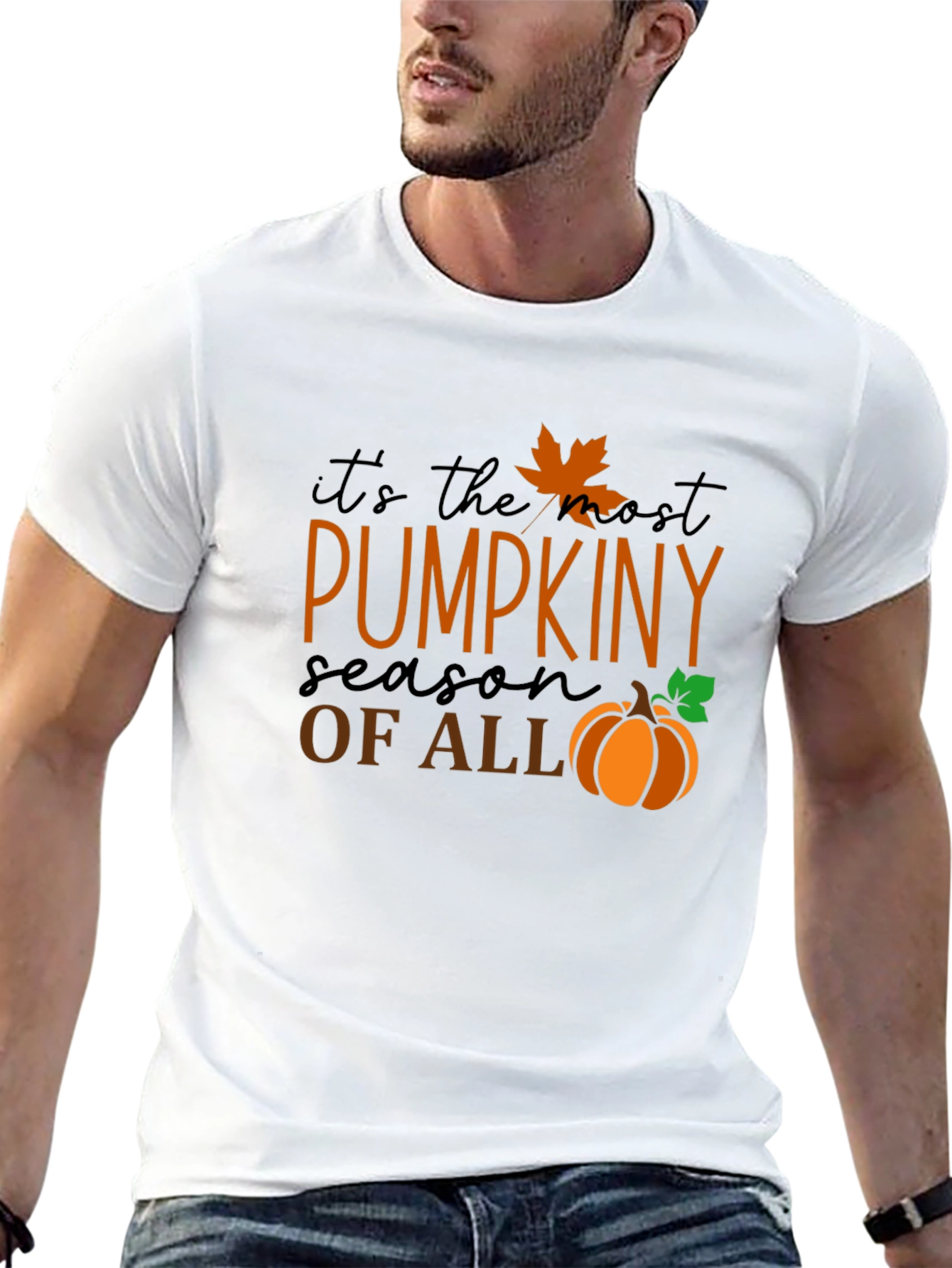 Pumpkin Season Graphic Tee - Black