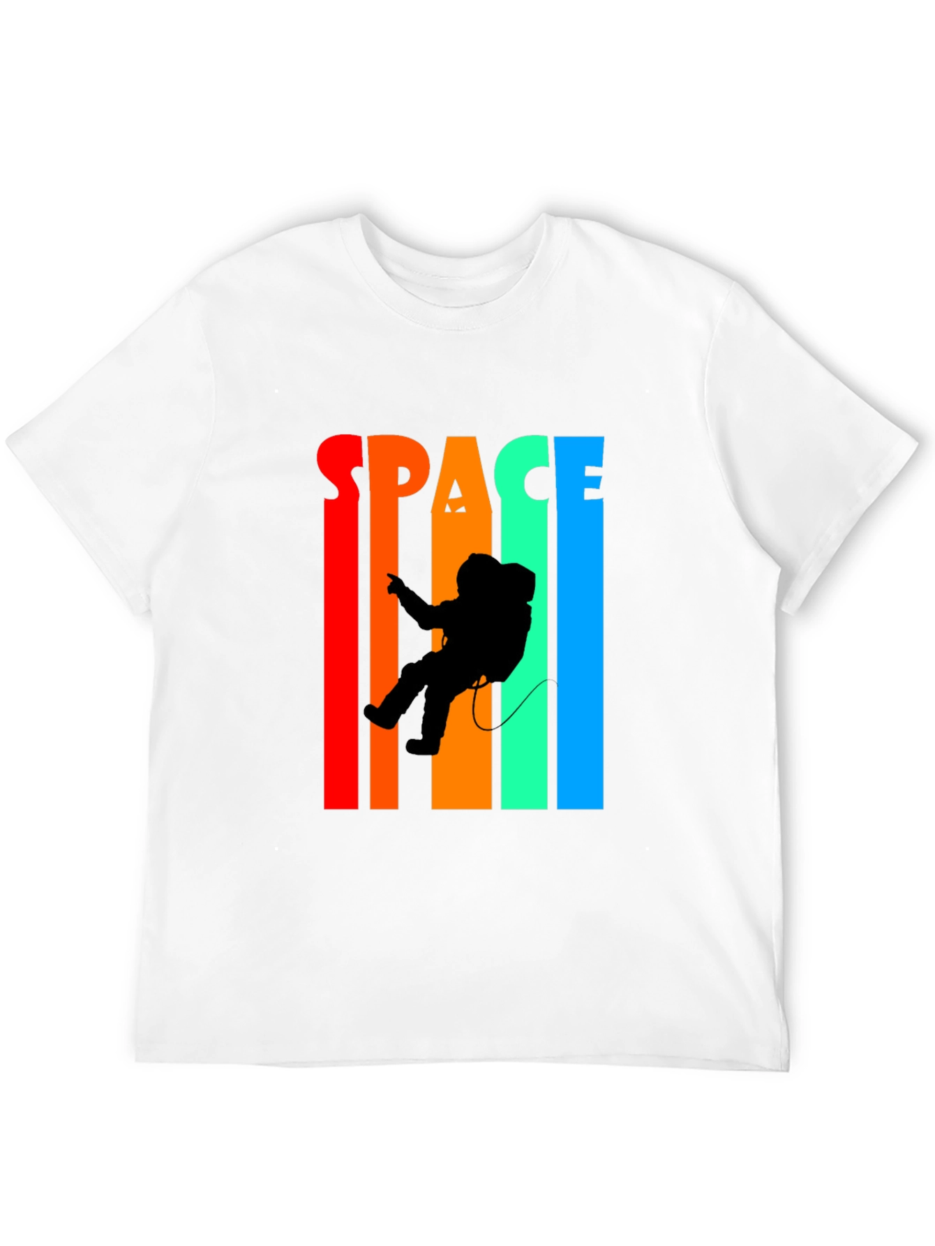 Retro Space Astronaut Graphic T-Shirt