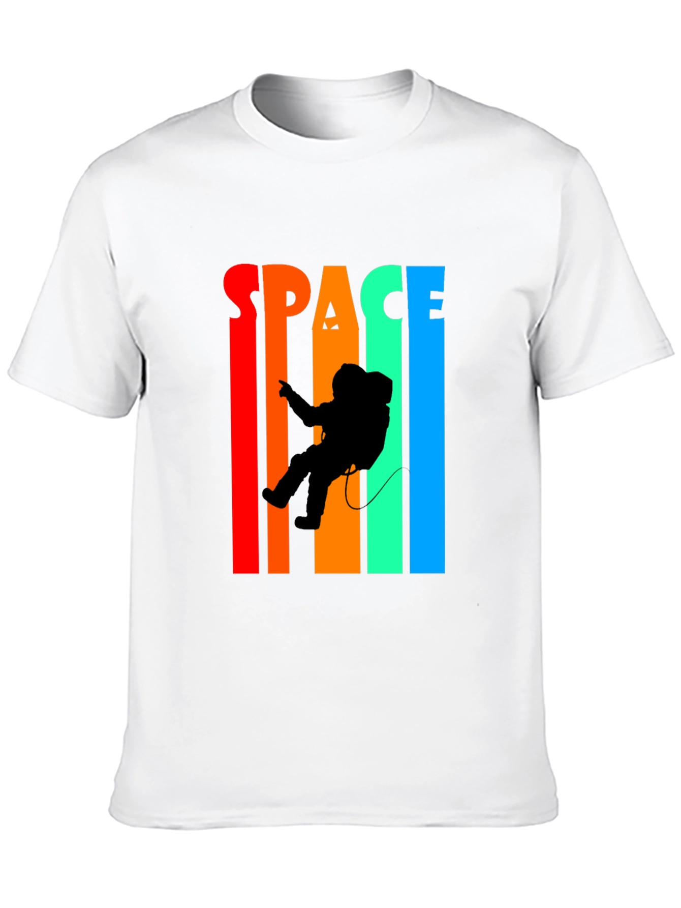 Retro Space Astronaut Graphic T-Shirt