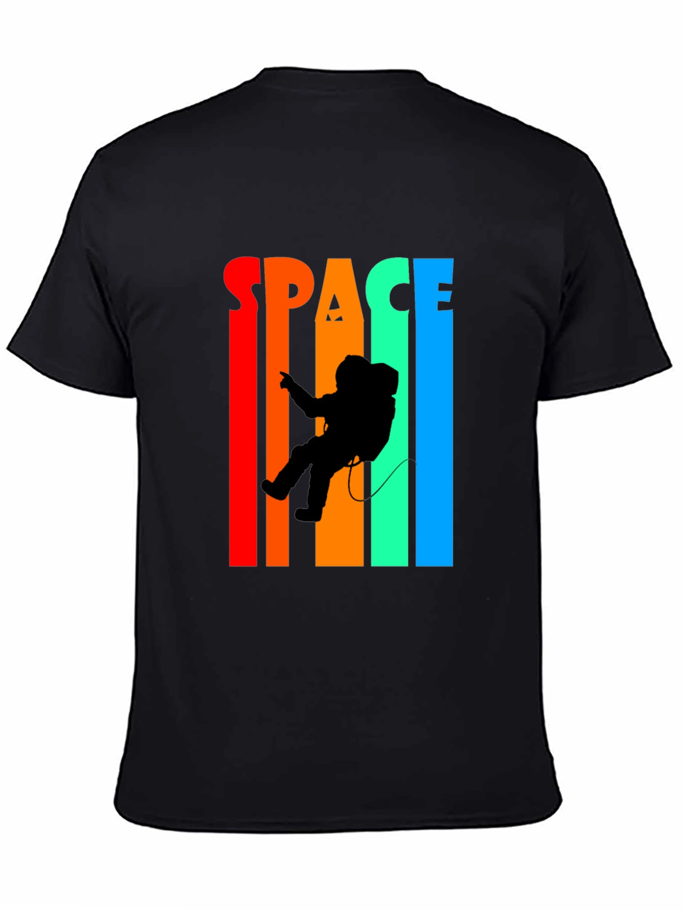 Retro Space Astronaut Graphic T-Shirt