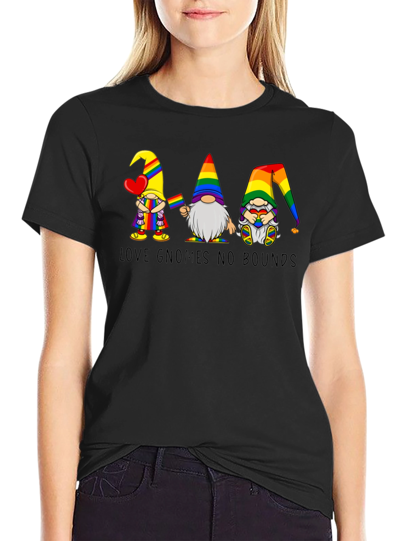 Love Gnomes No Bounds Pride T-Shirt