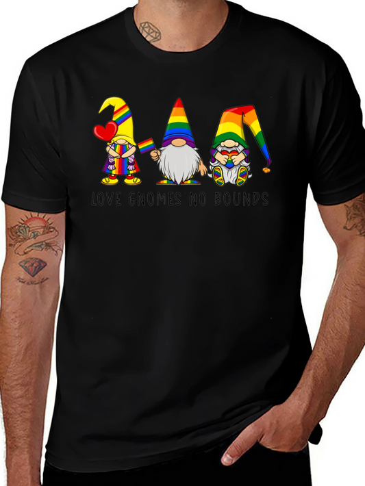 Love Gnomes No Bounds Pride T-Shirt