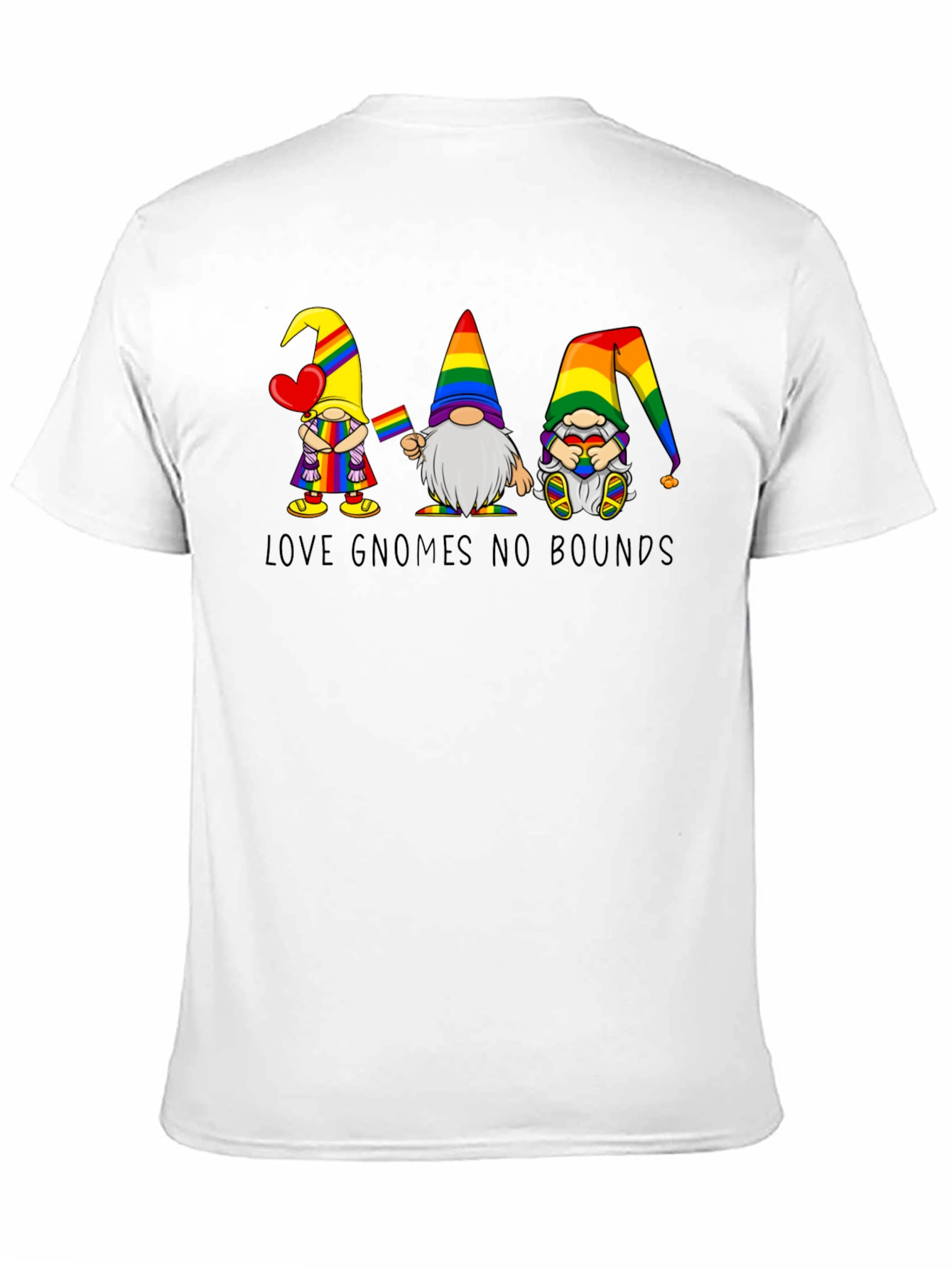 Love Gnomes No Bounds Pride T-Shirt
