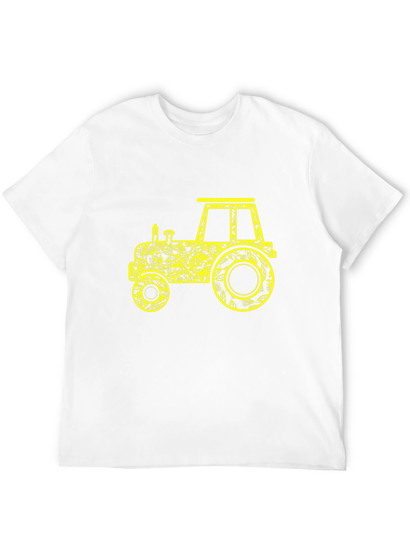 Tractor Graphic Tee - Novelty Black T-Shirt