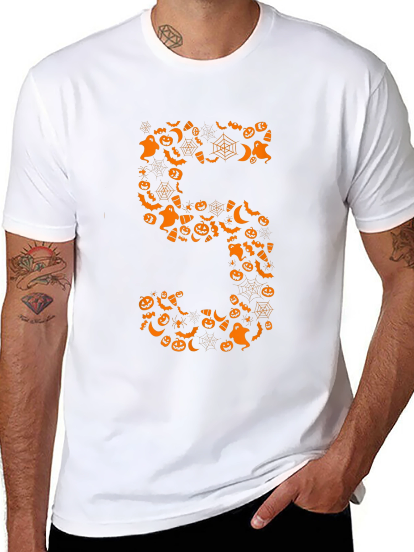 Halloween Number 5 T-Shirt - Spooky Design!