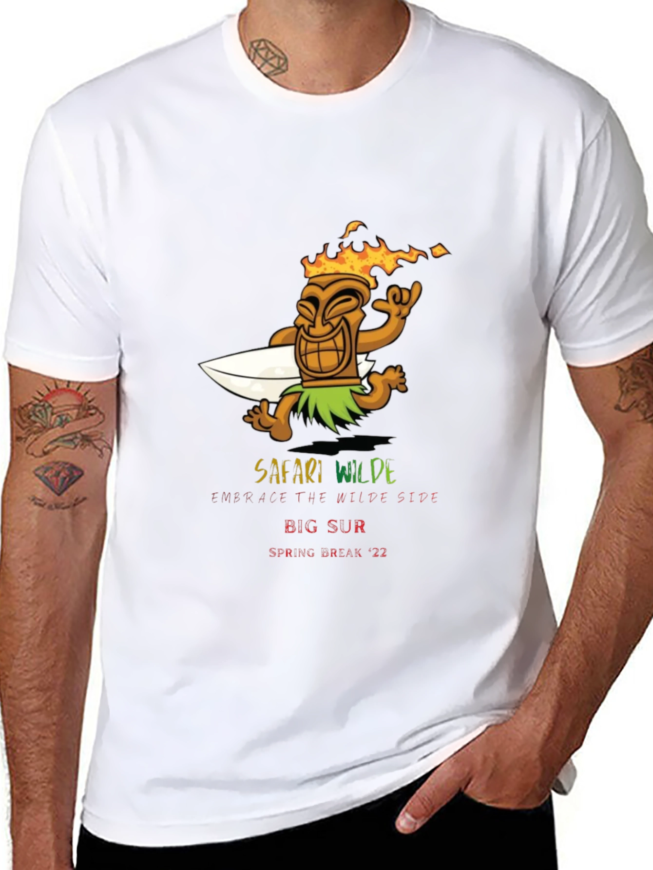 Safari Wilde Tiki Surf T-Shirt