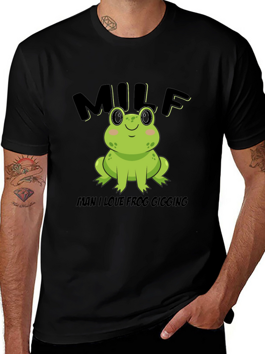 Funny Frog Gigging T-Shirt - Man I Love Frog Gigging