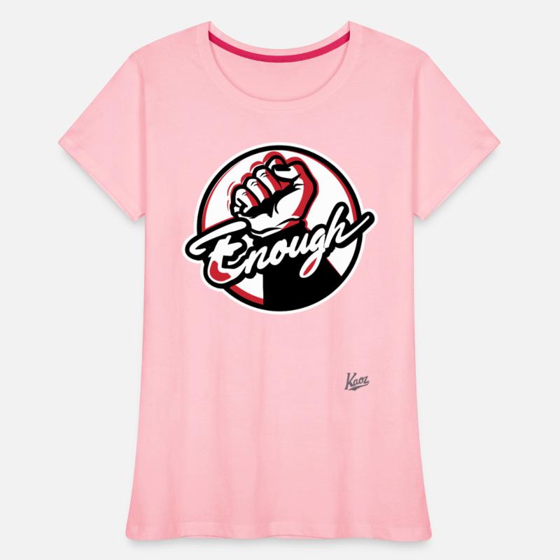 Raised Fist with “Enough” Script