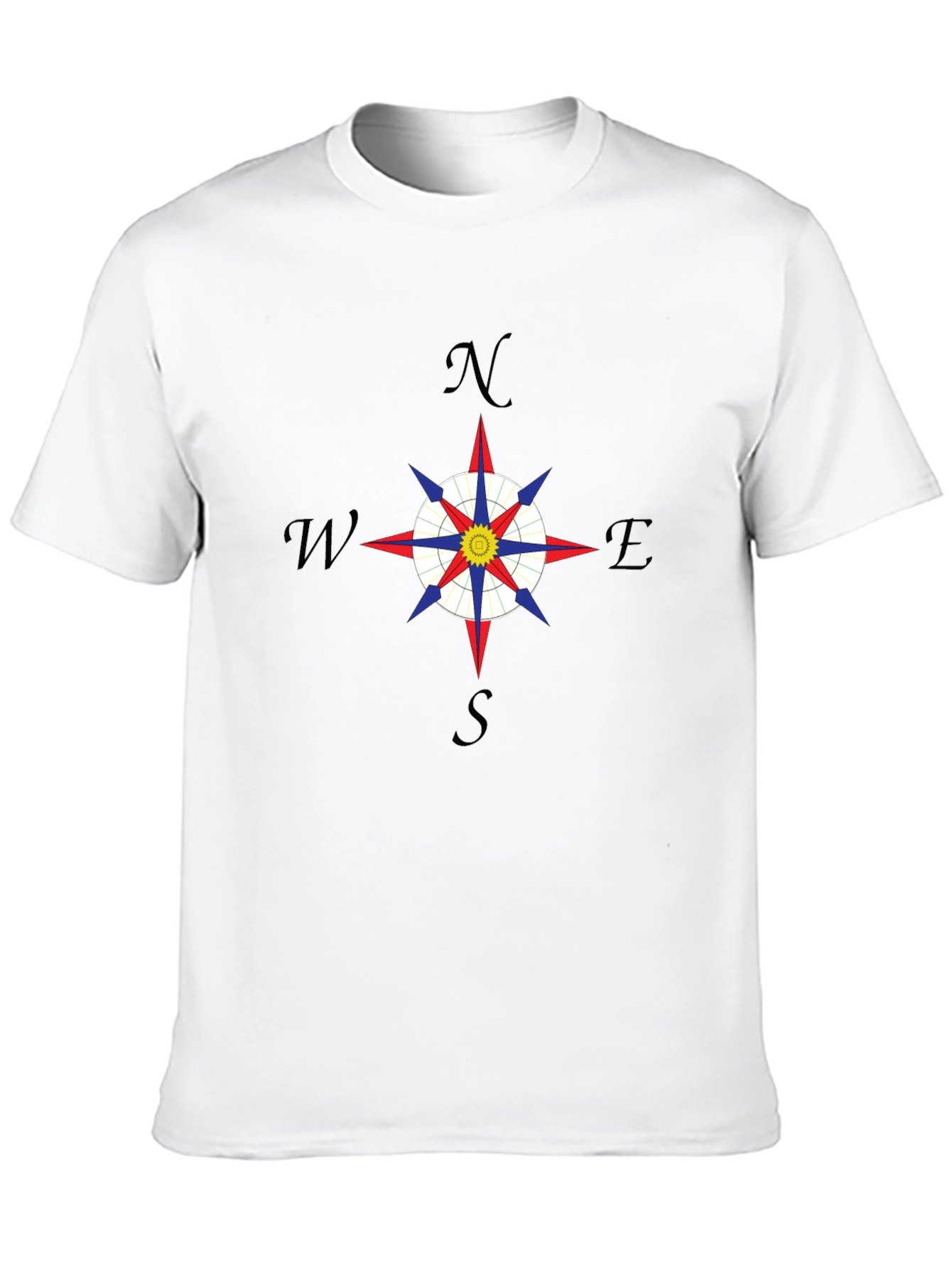 Compass Rose Graphic Tee - Mens Black T-Shirt