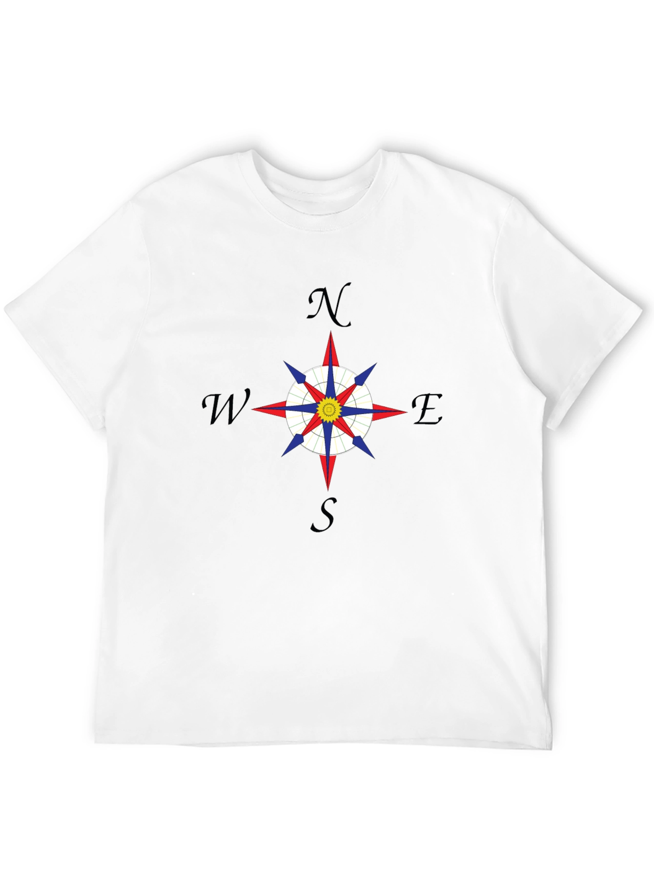 Compass Rose Graphic Tee - Mens Black T-Shirt