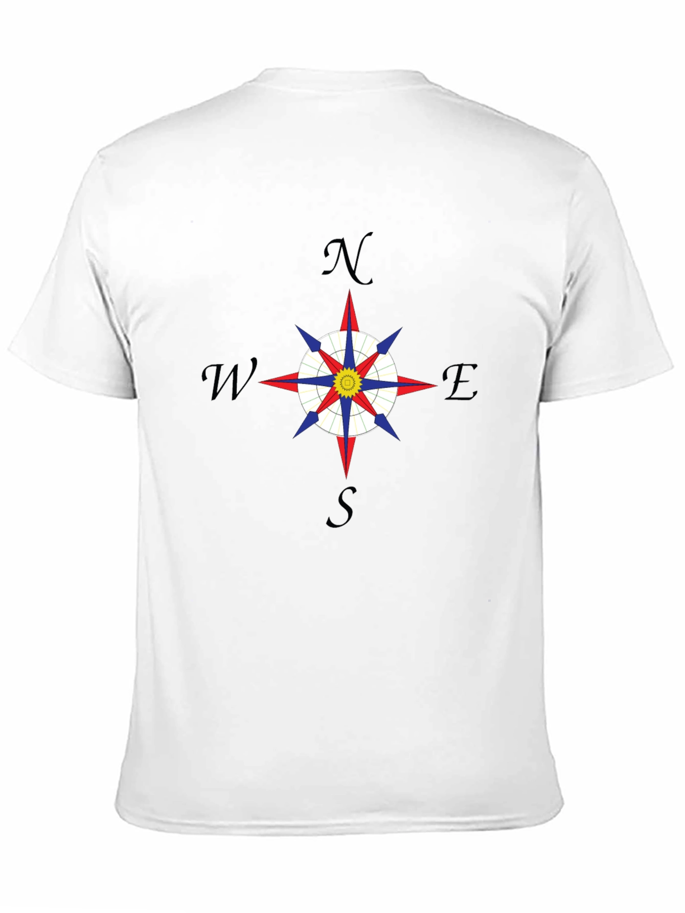 Compass Rose Graphic Tee - Mens Black T-Shirt