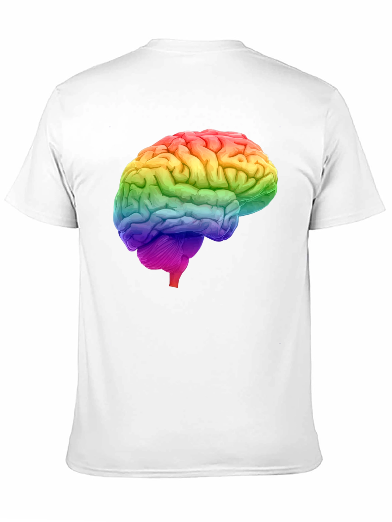 Rainbow Brain Graphic T-Shirt - Unique Design