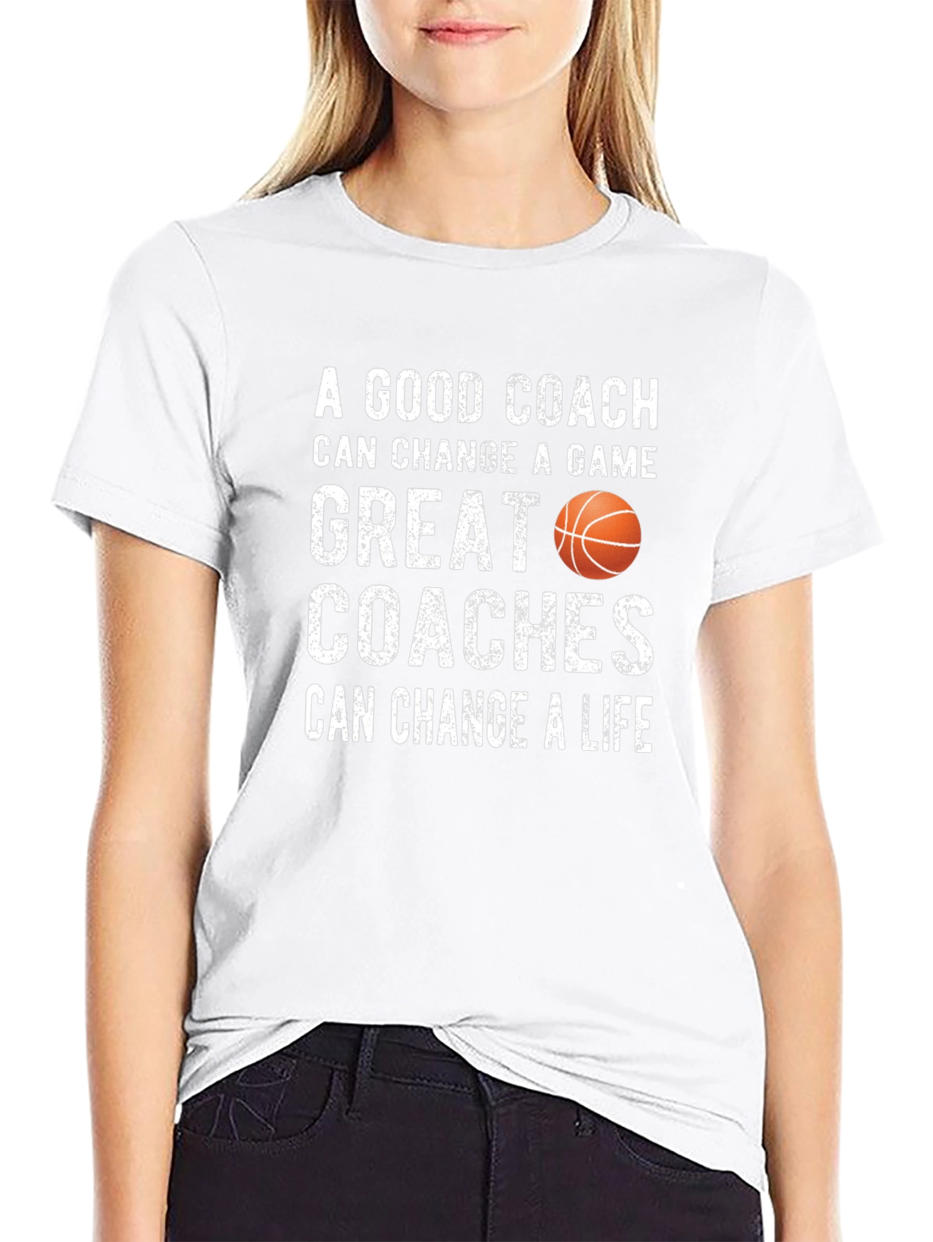 Basketball Coach Graphic T-Shirt - Change a Life