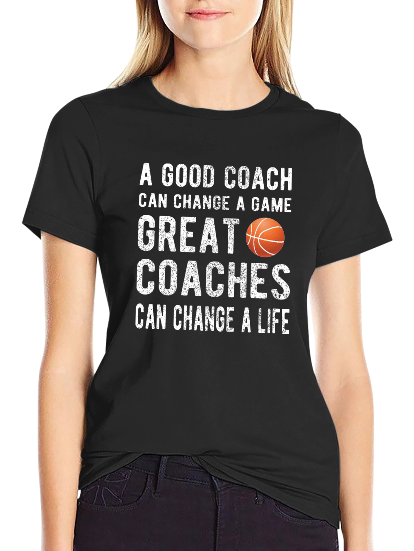 Basketball Coach Graphic T-Shirt - Change a Life