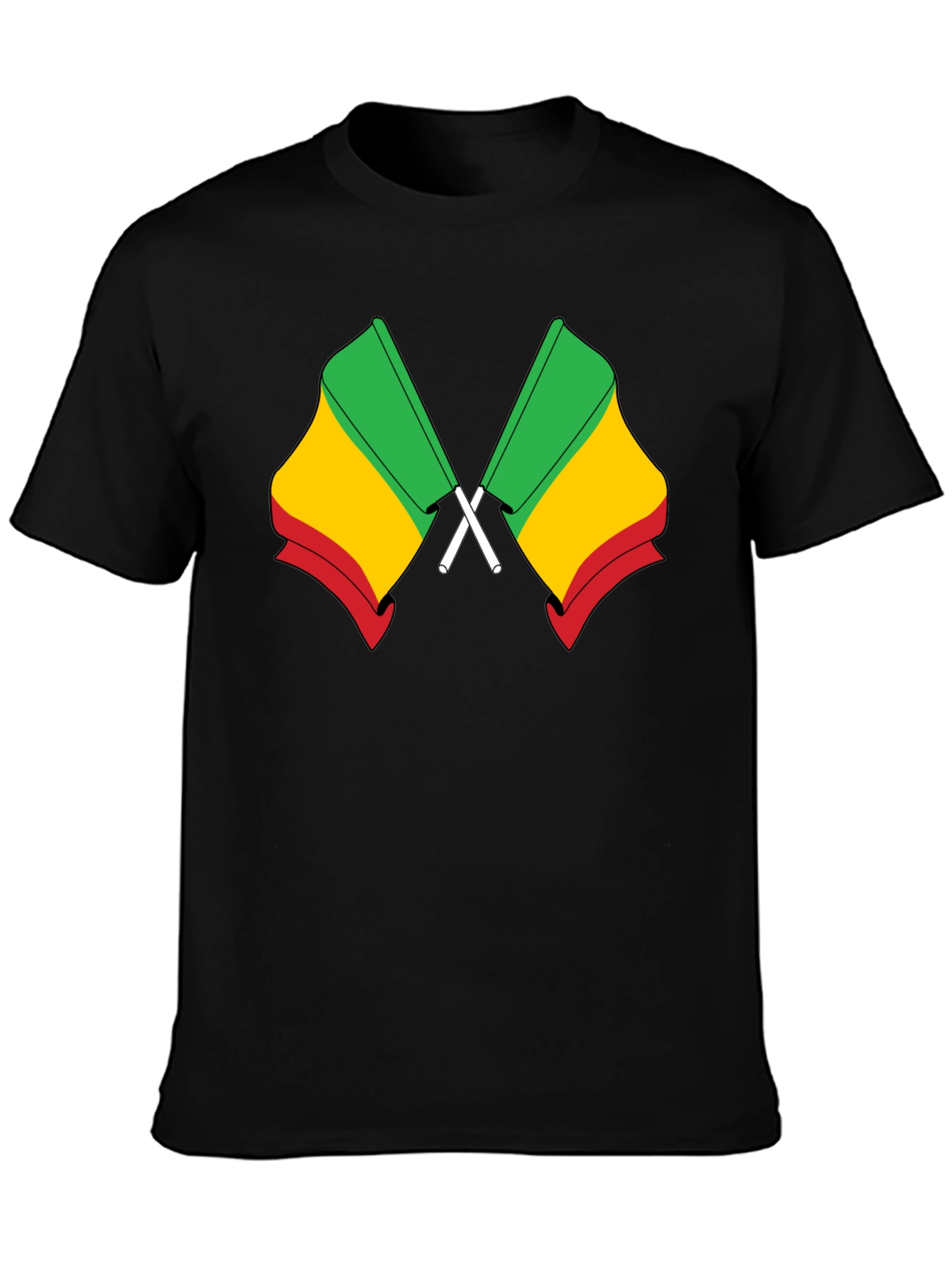 Benin Flag T-Shirt - Black Cotton Tee