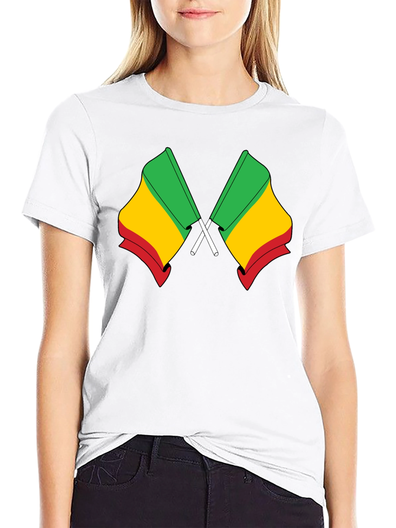 Benin Flag T-Shirt - Black Cotton Tee