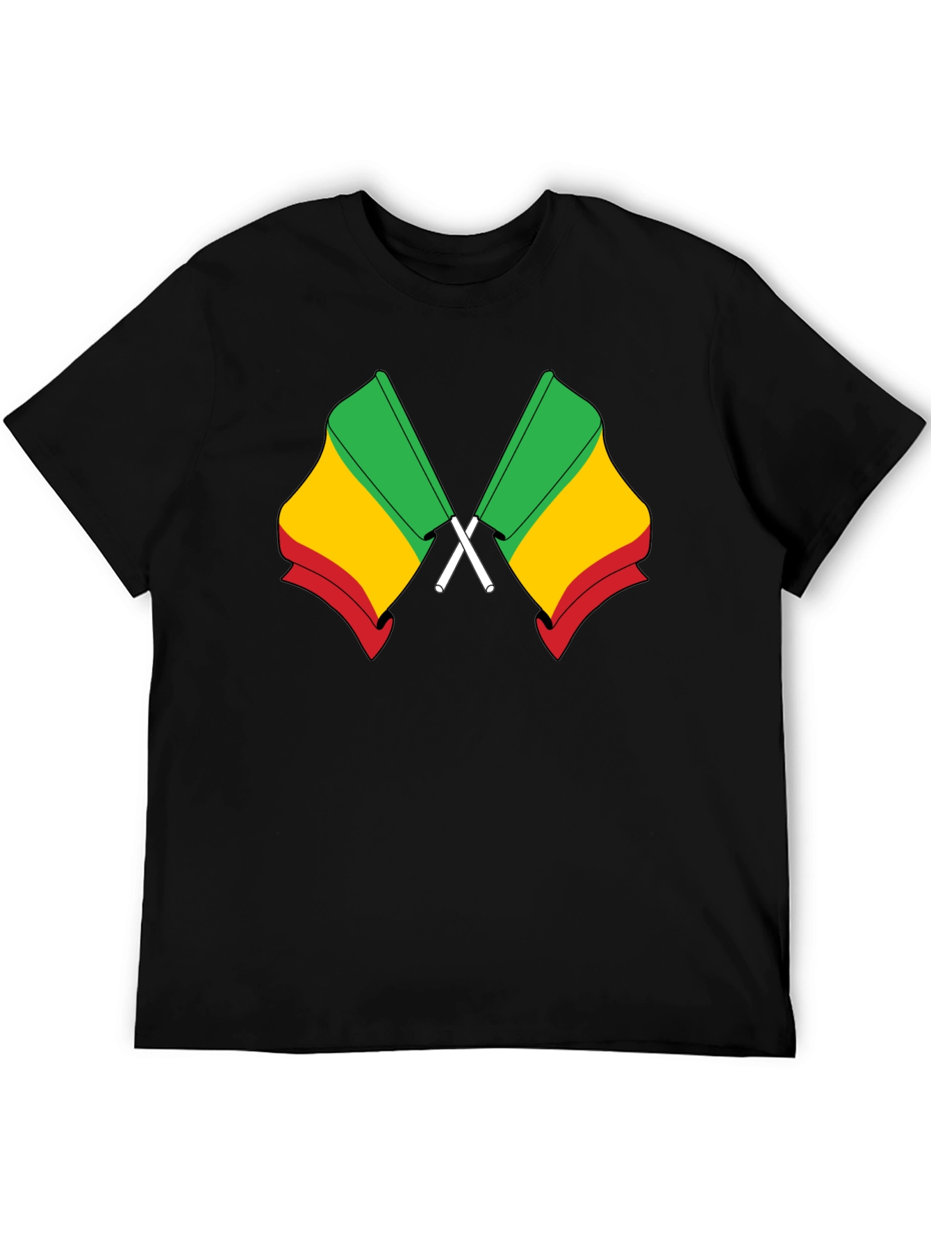 Benin Flag T-Shirt - Black Cotton Tee
