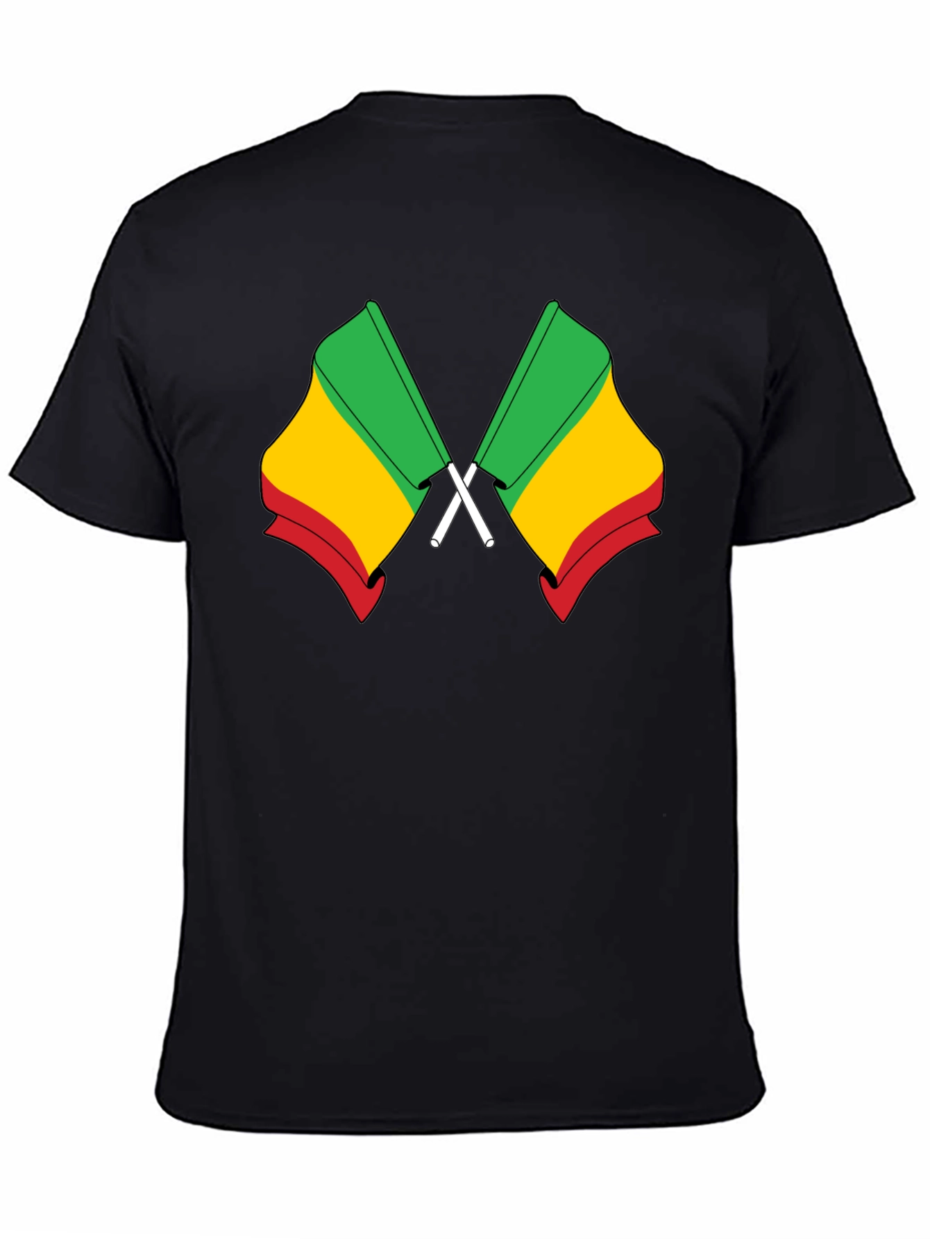 Benin Flag T-Shirt - Black Cotton Tee