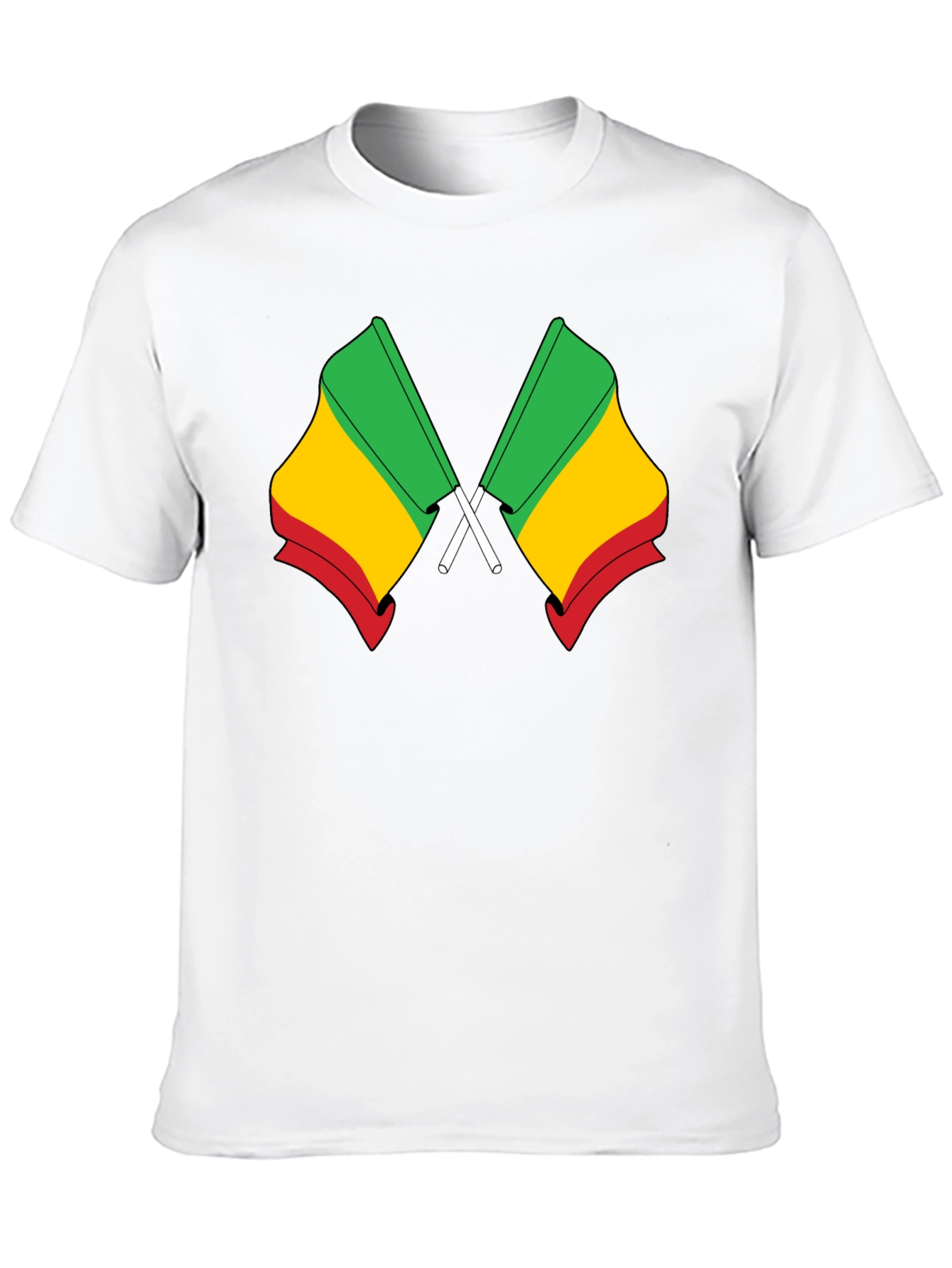 Benin Flag T-Shirt - Black Cotton Tee