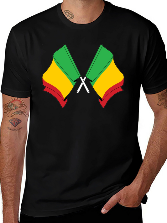 Benin Flag T-Shirt - Black Cotton Tee