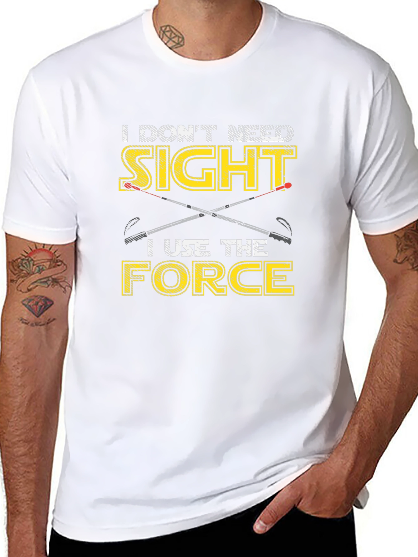 Funny Blind T-Shirt - I Use The Force