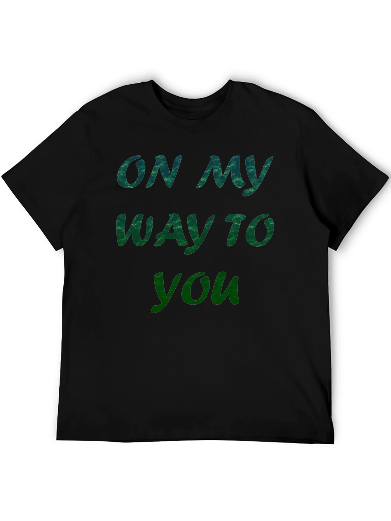 On My Way To You Graphic Tee - Black