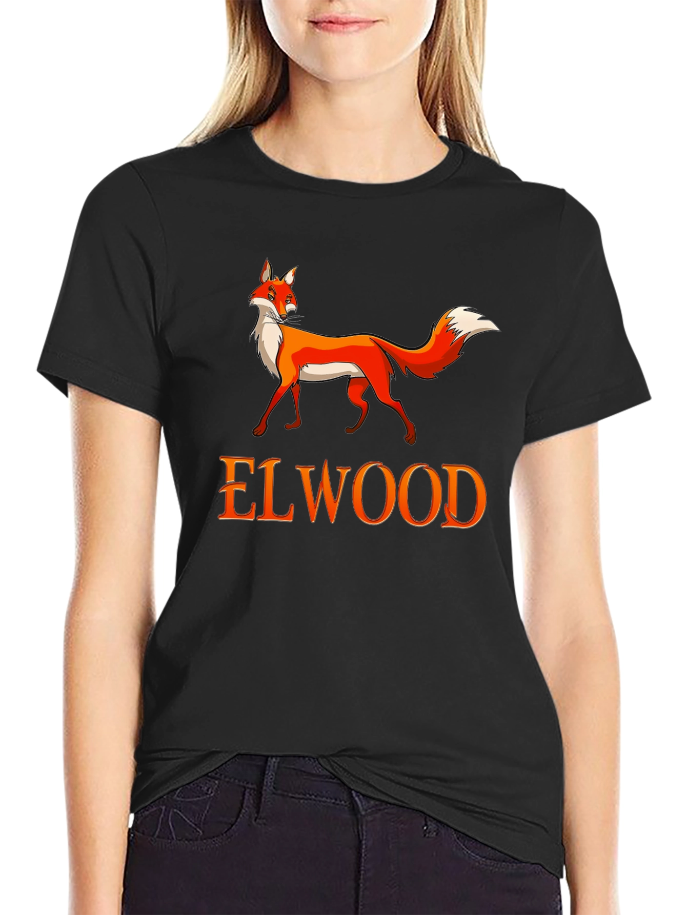 Elwood Fox Graphic Tee - Black