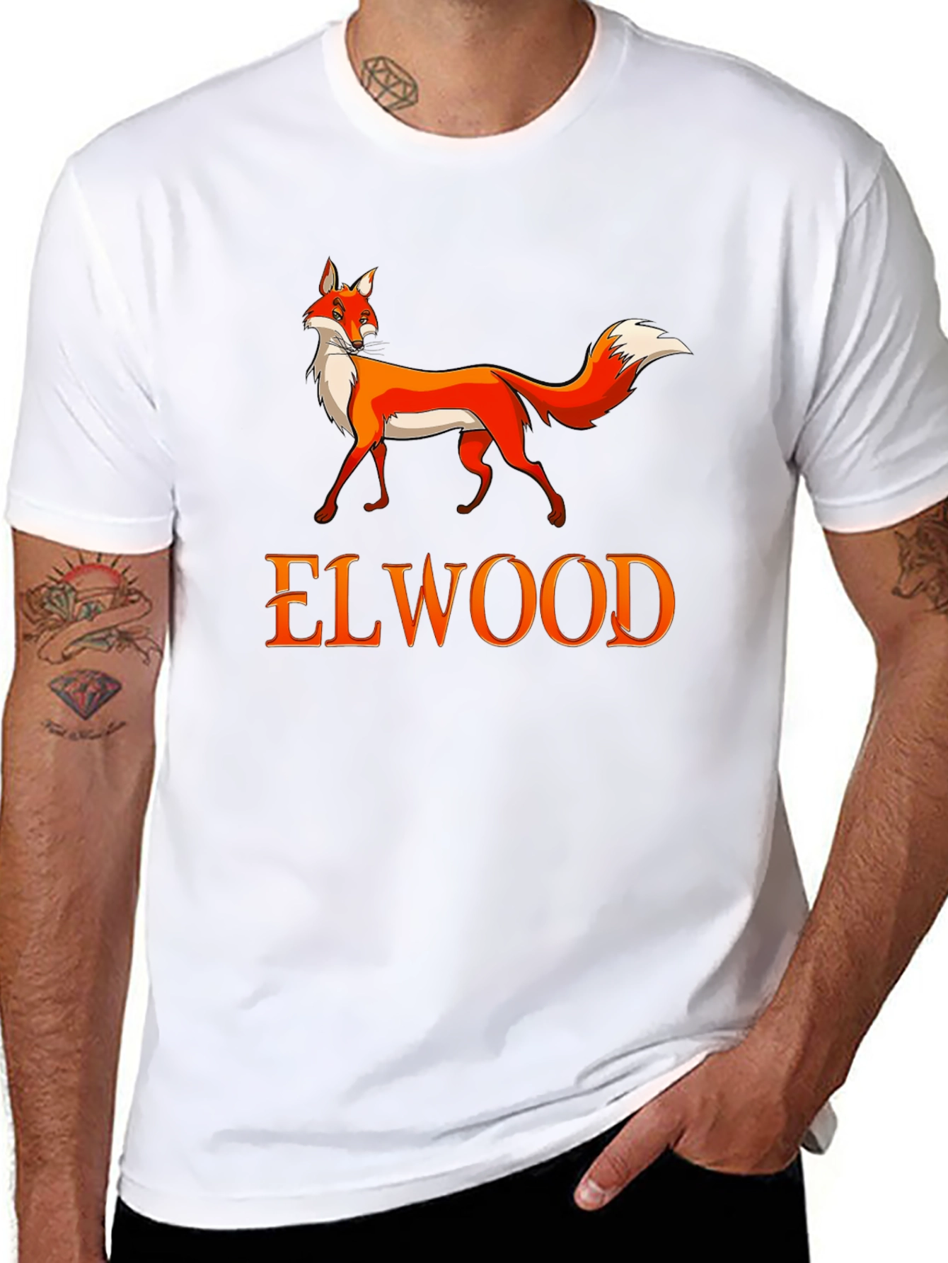 Elwood Fox Graphic Tee - Black