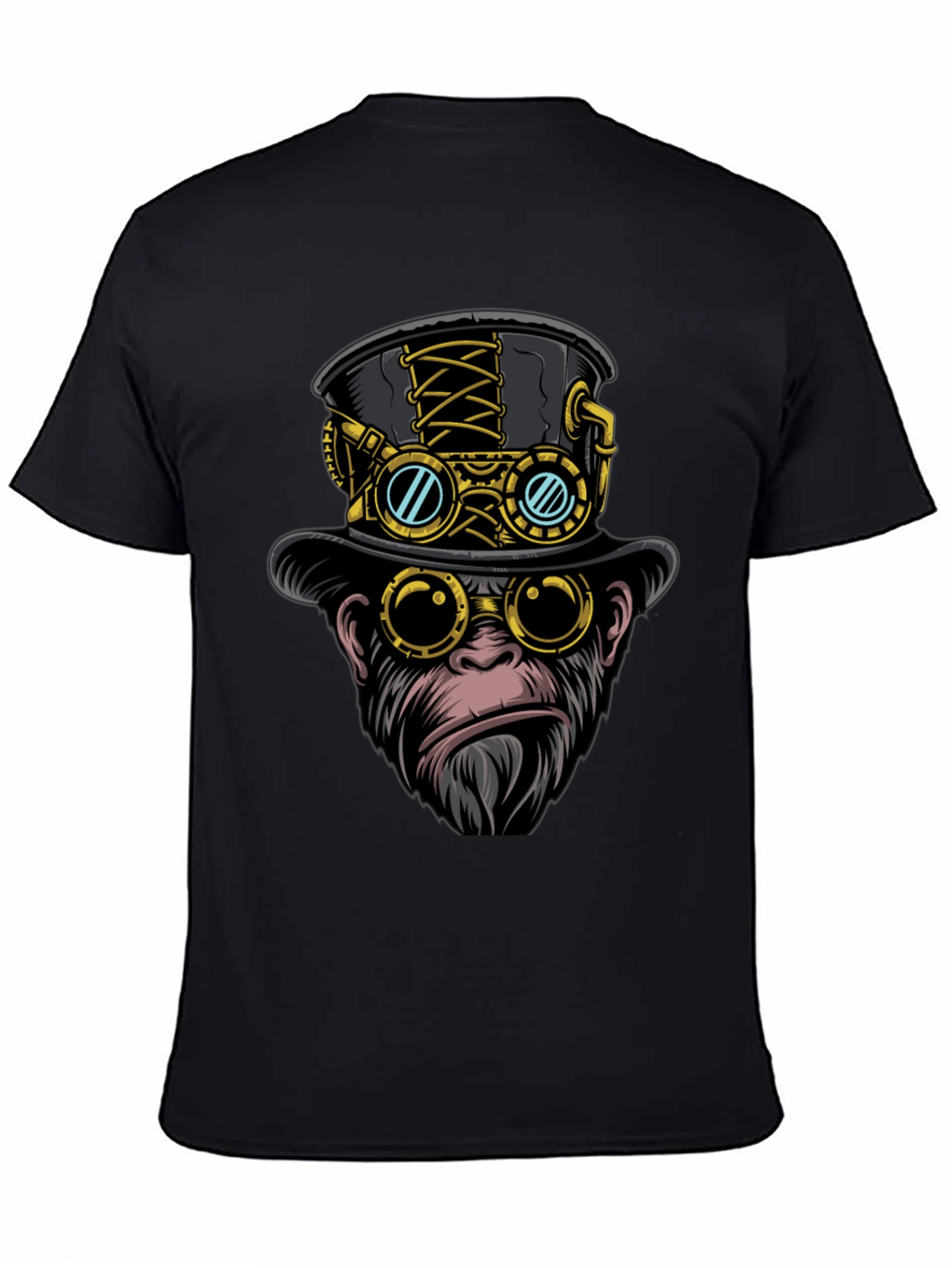 Steampunk Monkey T-Shirt - Unique Graphic Tee