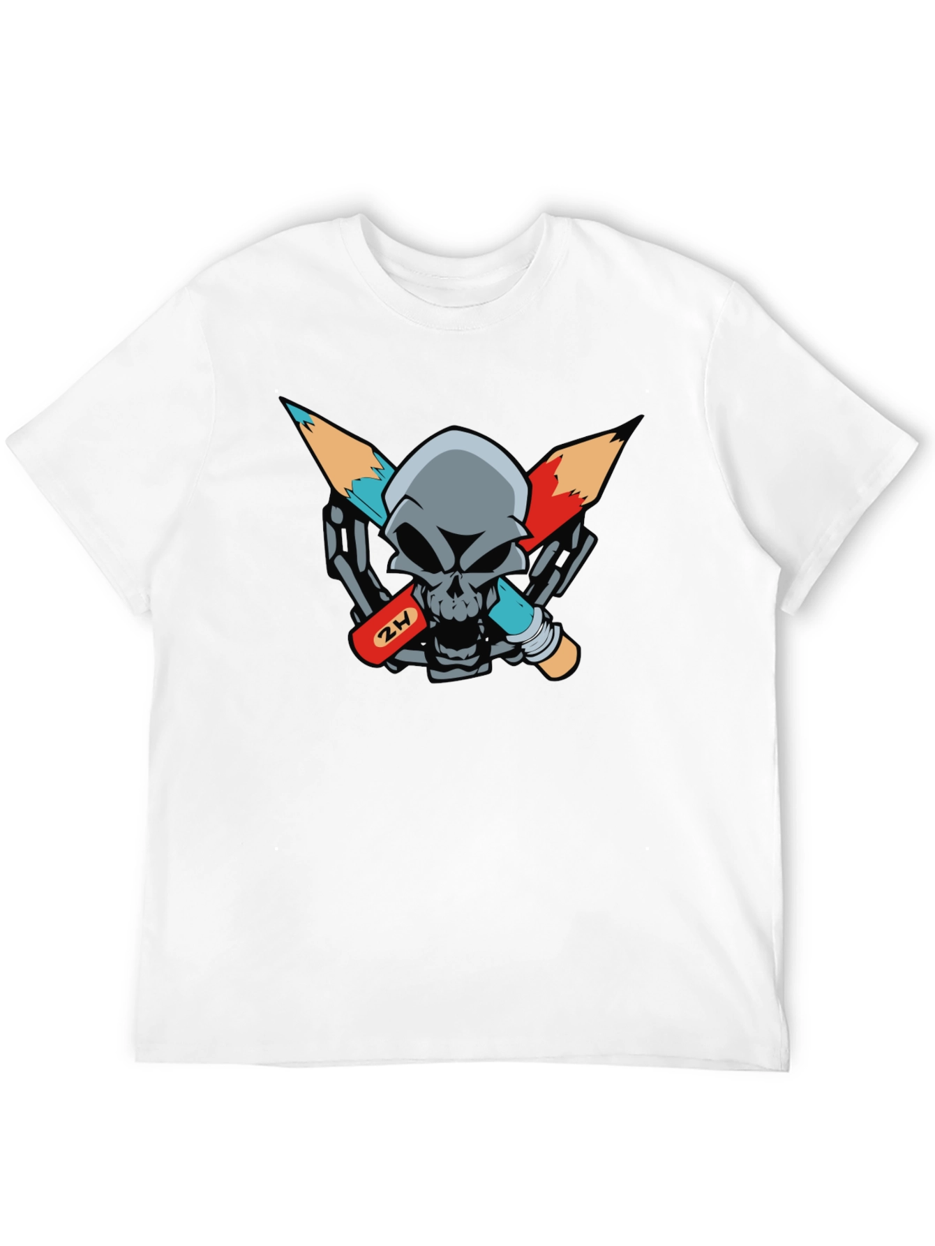 Skull & Pencils Graphic Tee - Artists Edge
