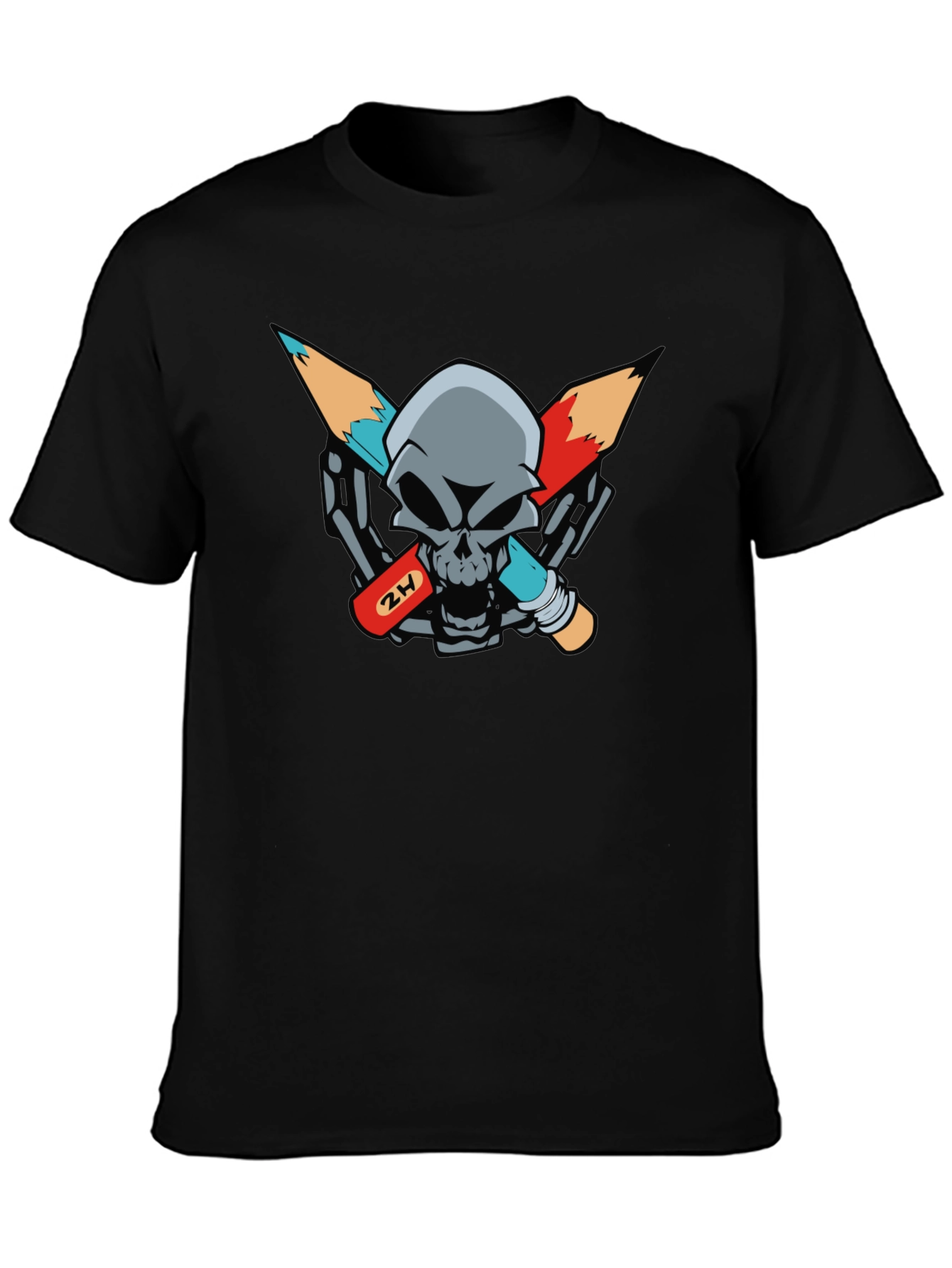 Skull & Pencils Graphic Tee - Artists Edge
