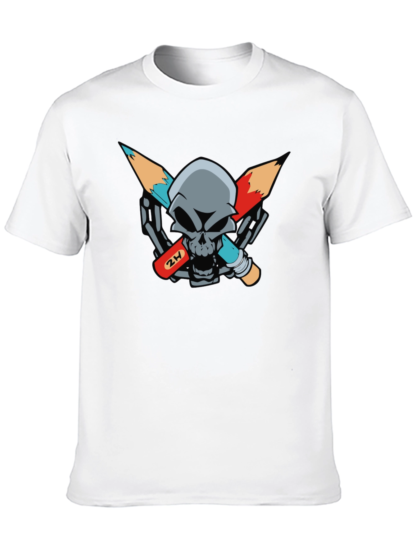 Skull & Pencils Graphic Tee - Artists Edge