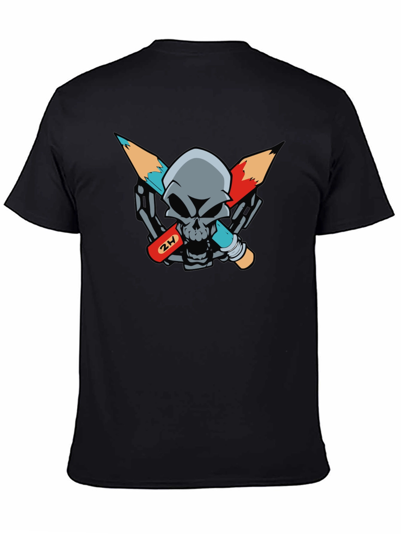 Skull & Pencils Graphic Tee - Artists Edge