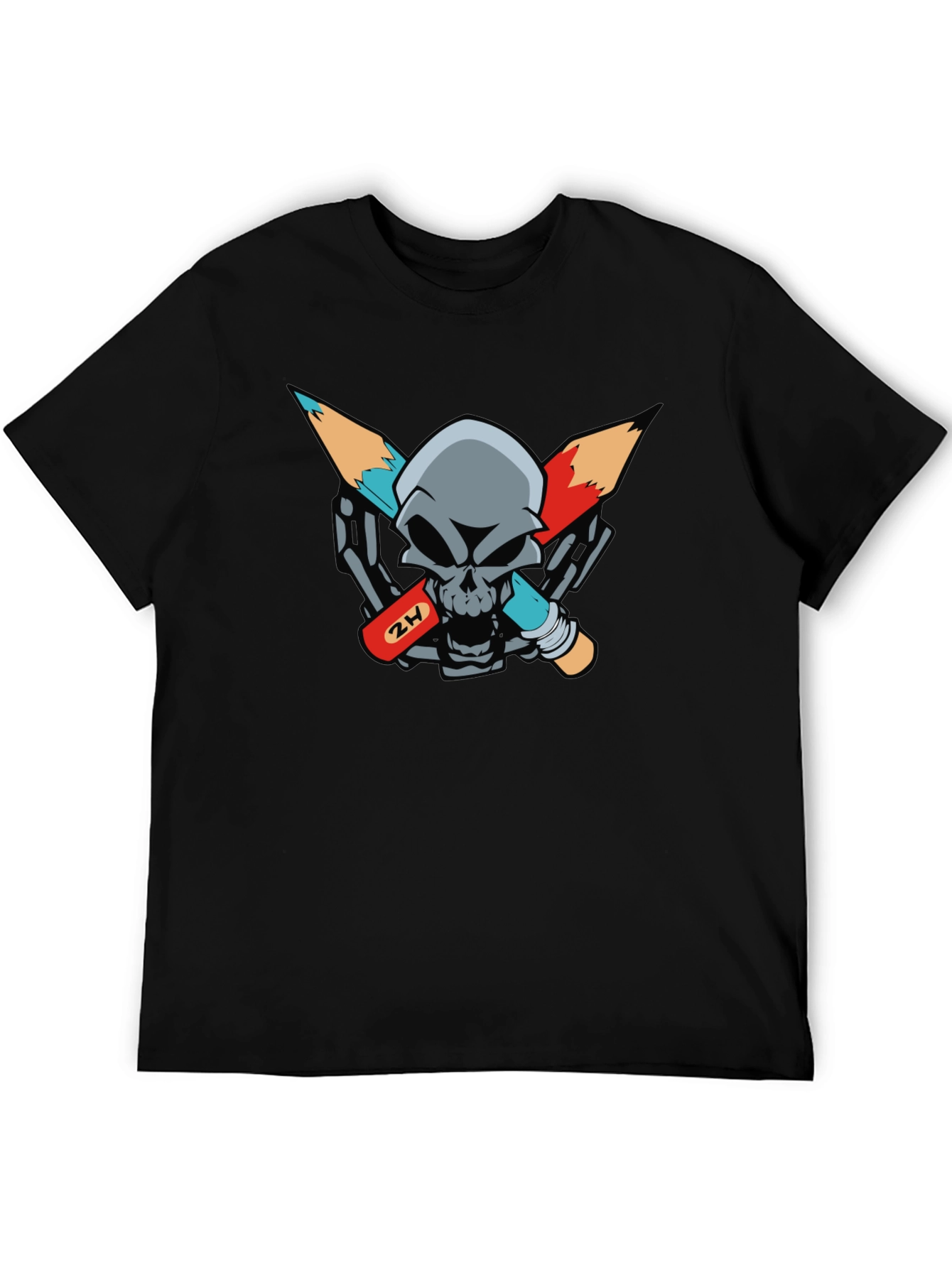 Skull & Pencils Graphic Tee - Artists Edge
