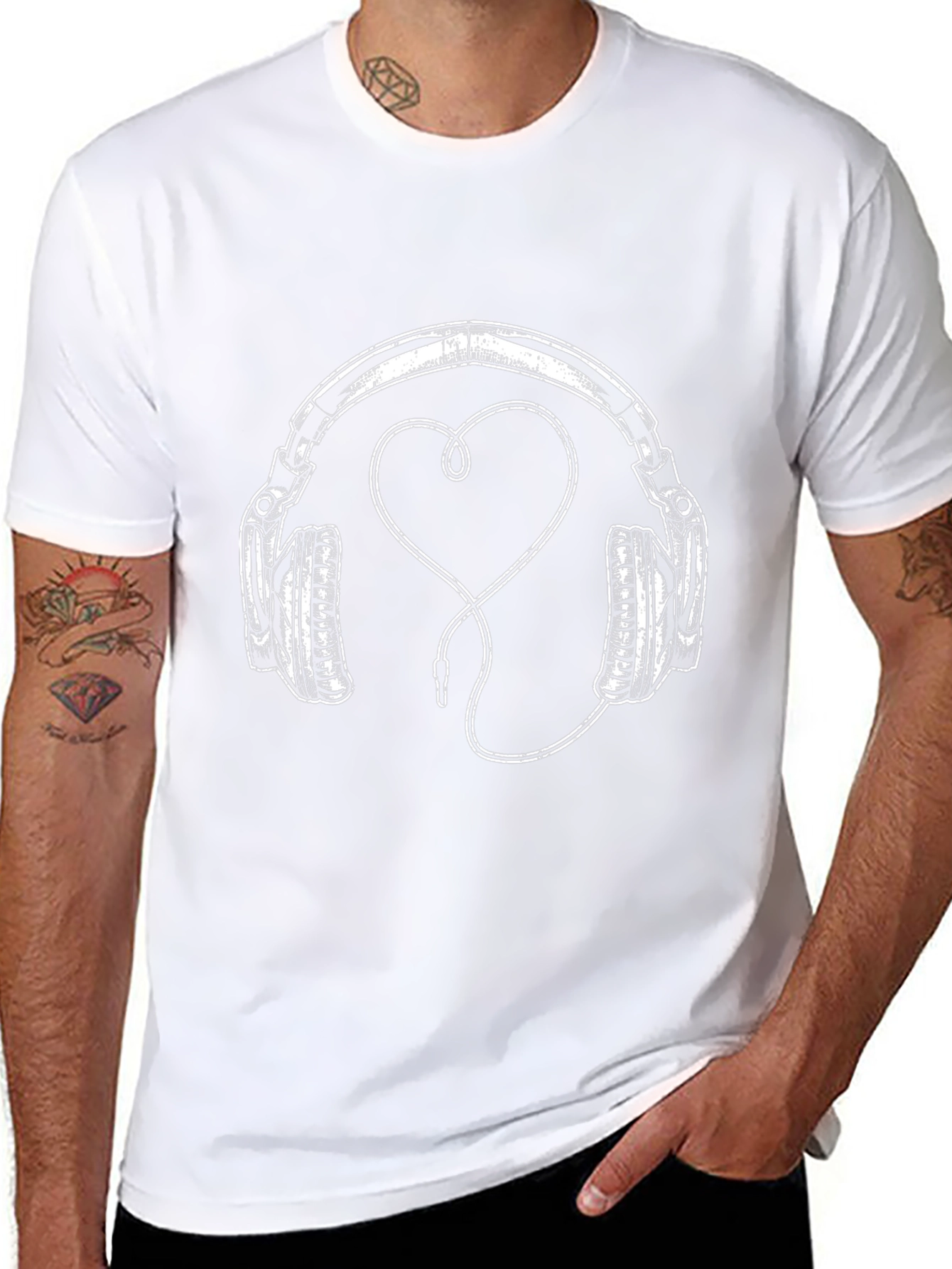 Love Music Black Tee Shirt
